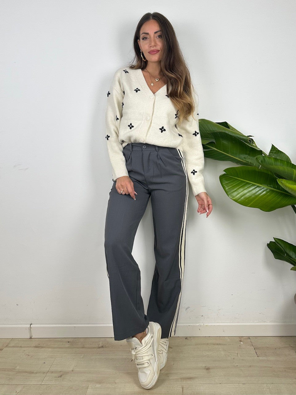PANTALONI LOLA GRIGIO