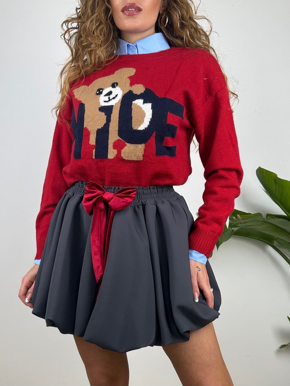 PULLOVER NICE BORDEAUX