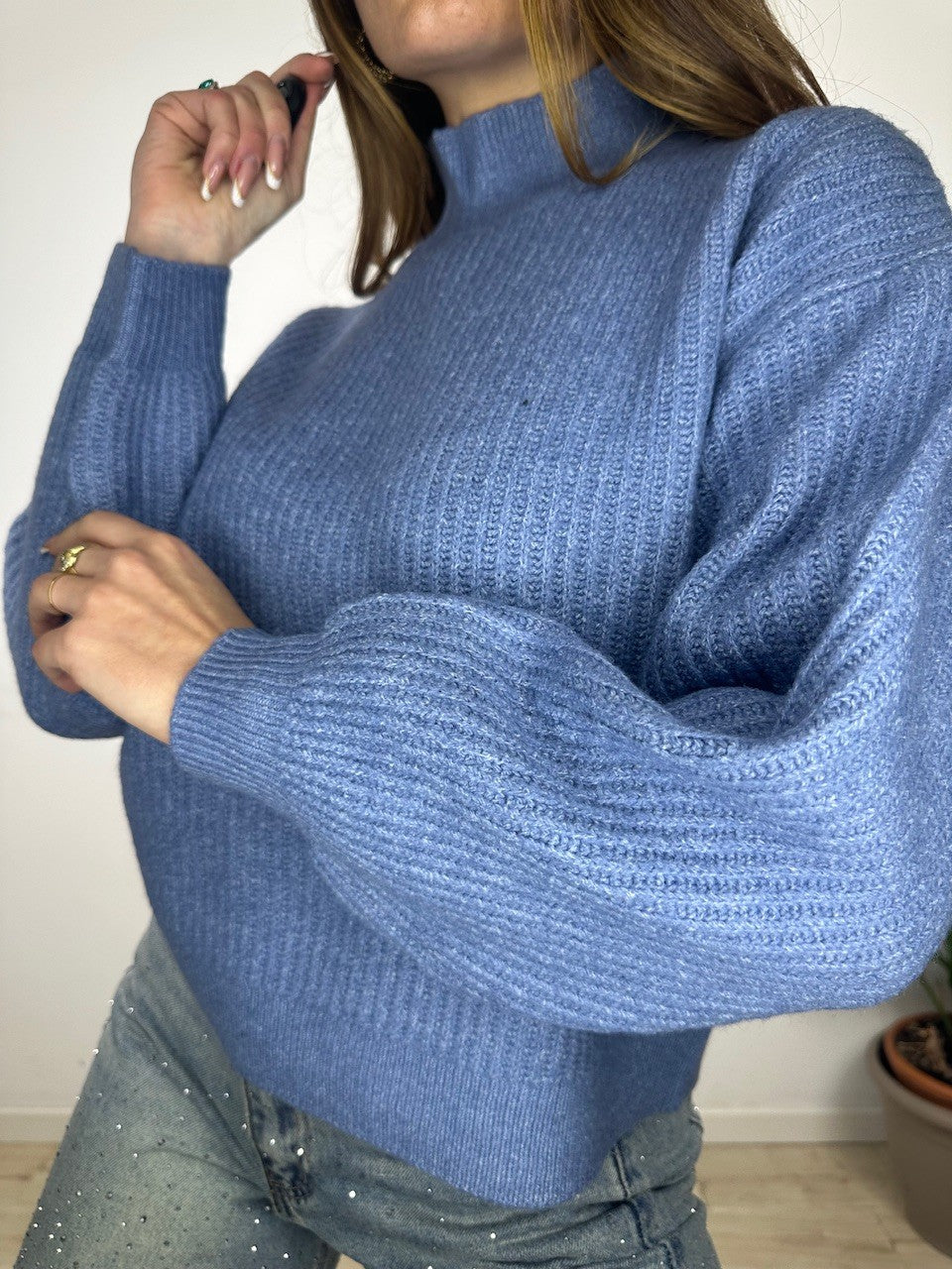 PULLOVER ANGELA AZZURRO