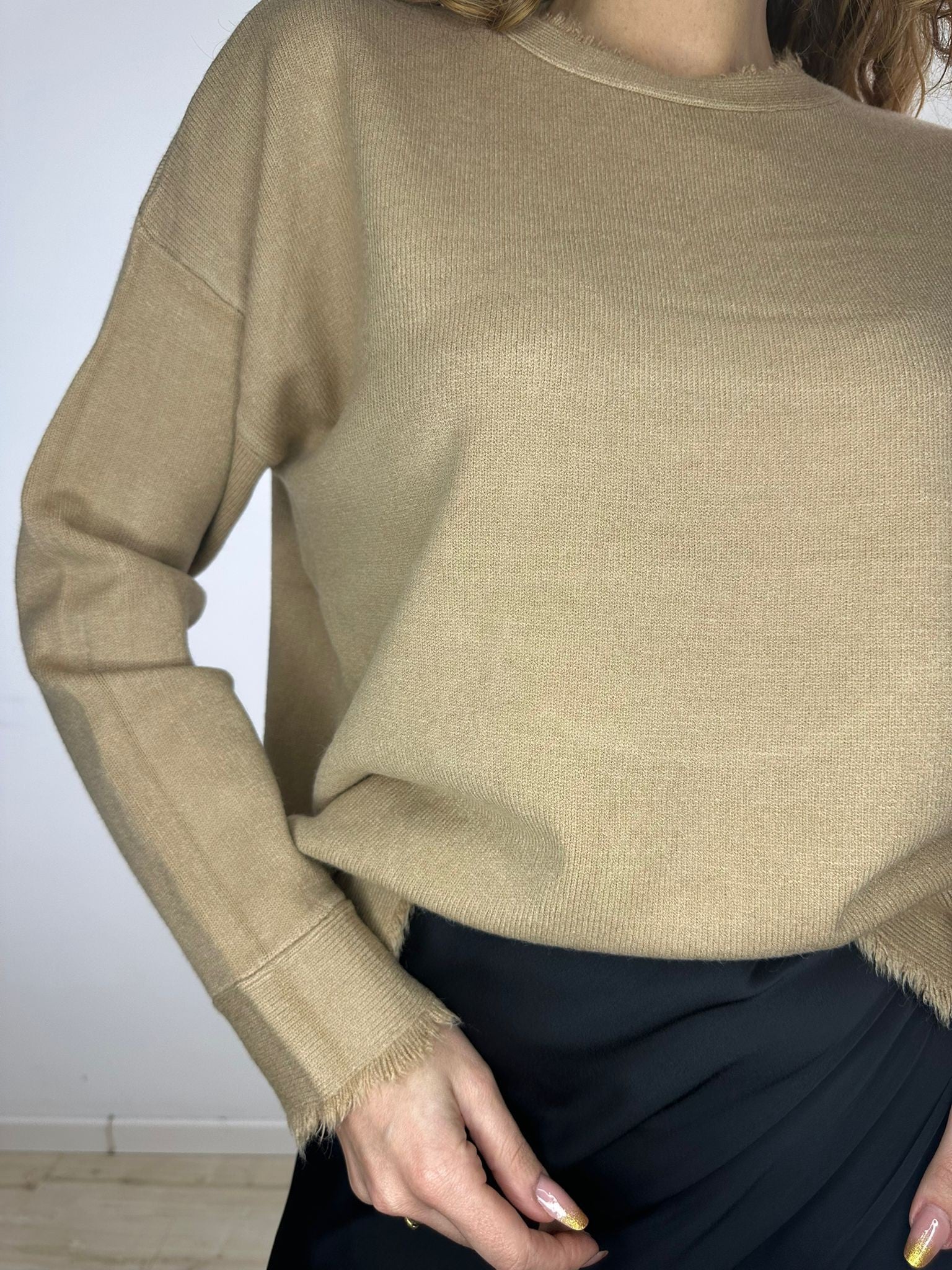 PULLOVER PON PON CAMEL