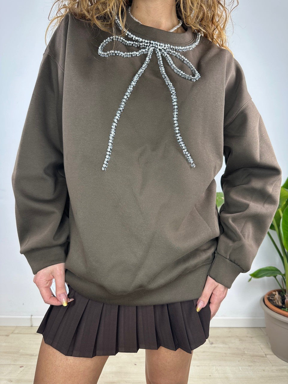 MAXI FELPA JESSICA MARRONE