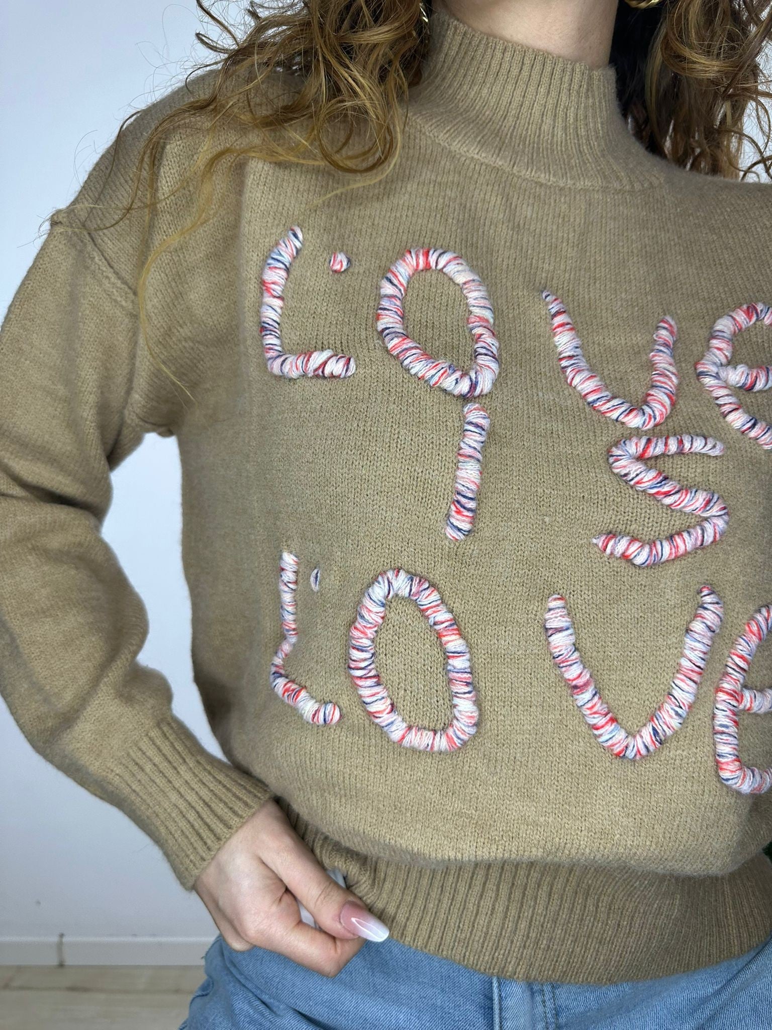 PULLOVER LOVE CAMEL
