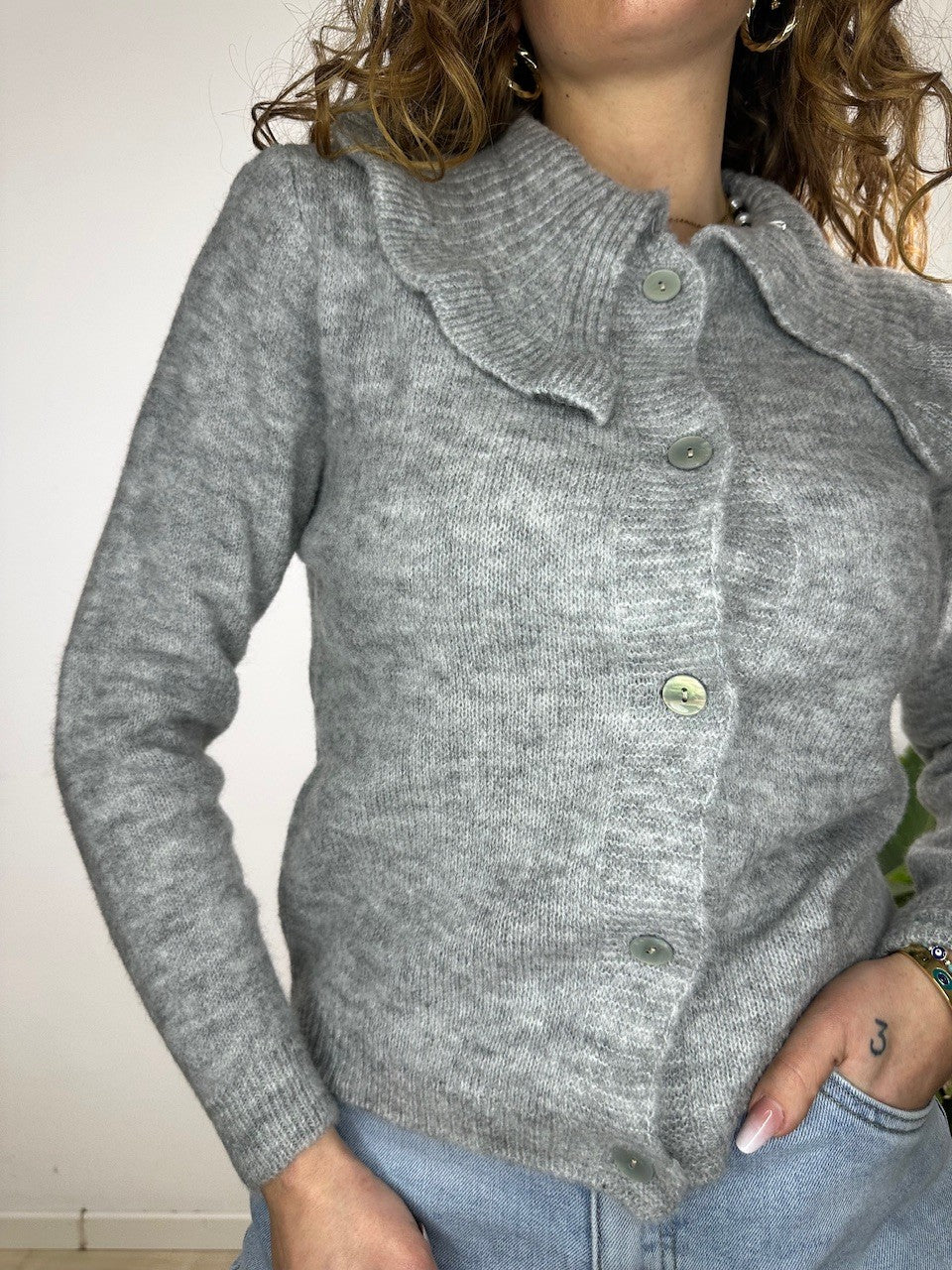 CARDIGAN SOLY GRIGIO