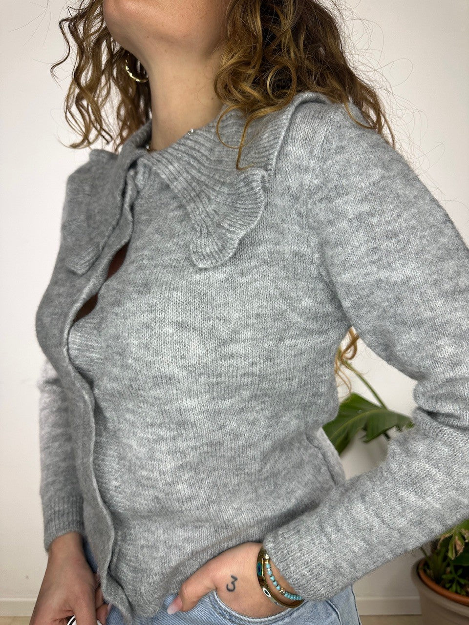 CARDIGAN SOLY GRIGIO