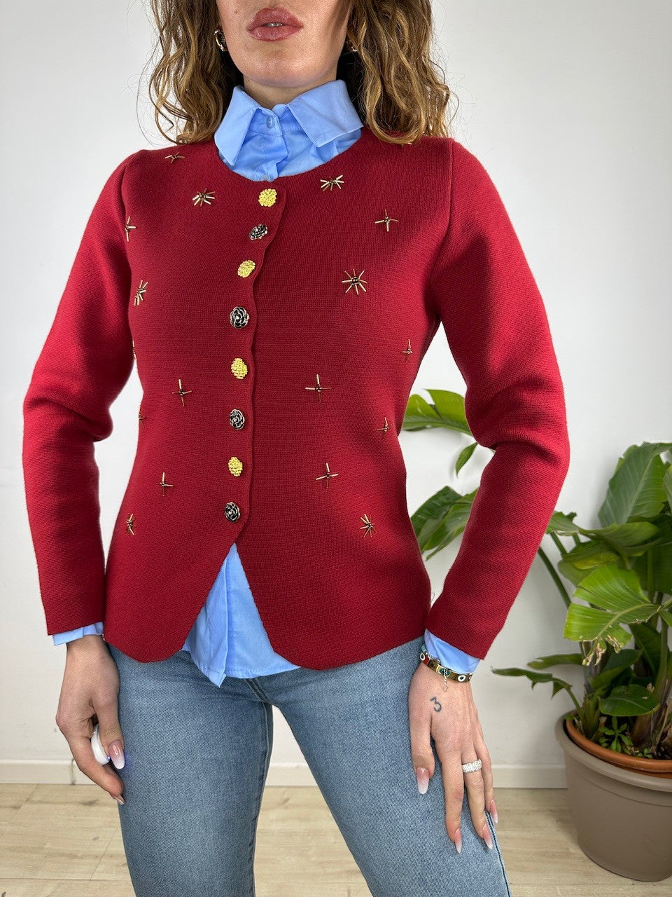 CARDIGAN STELLA BORDEAUX