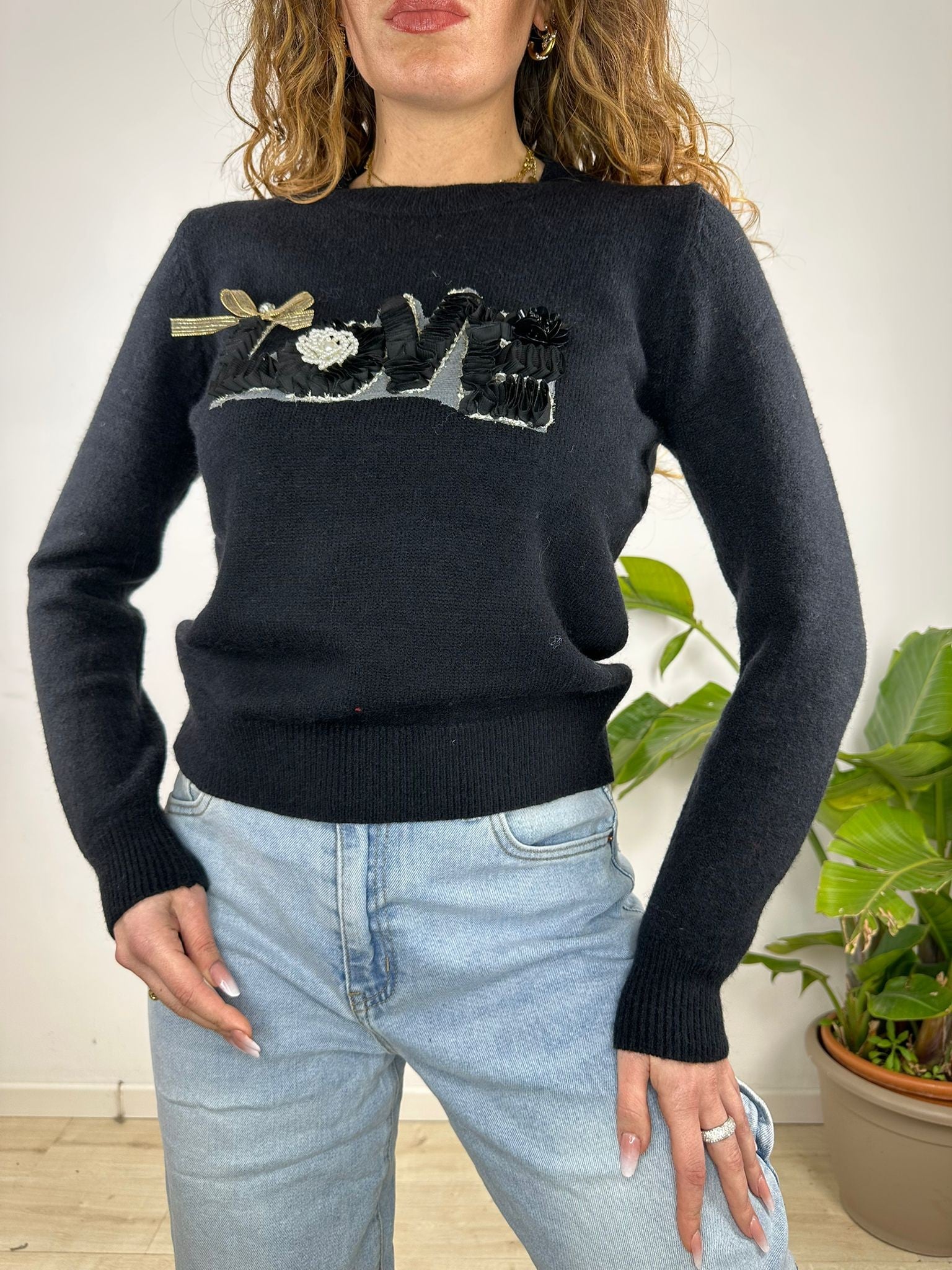 PULLOVER LOVE NEW NERO