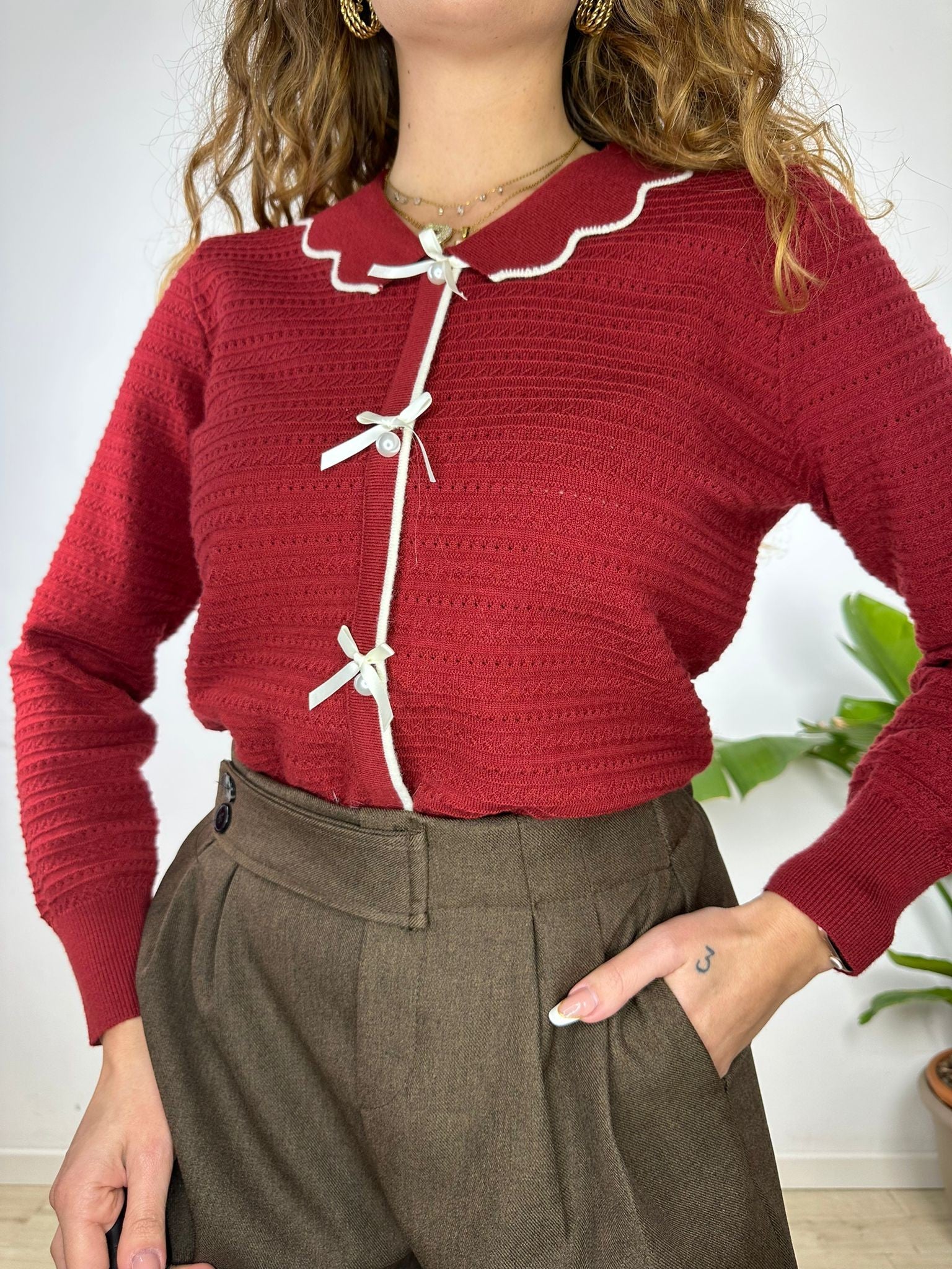 PULLOVER SISSY BORDEAUX