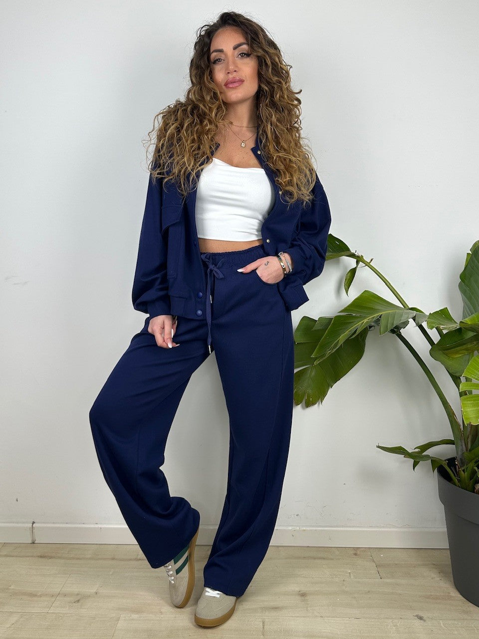 PANTALONI TUTA SIMON LUMINA BLU