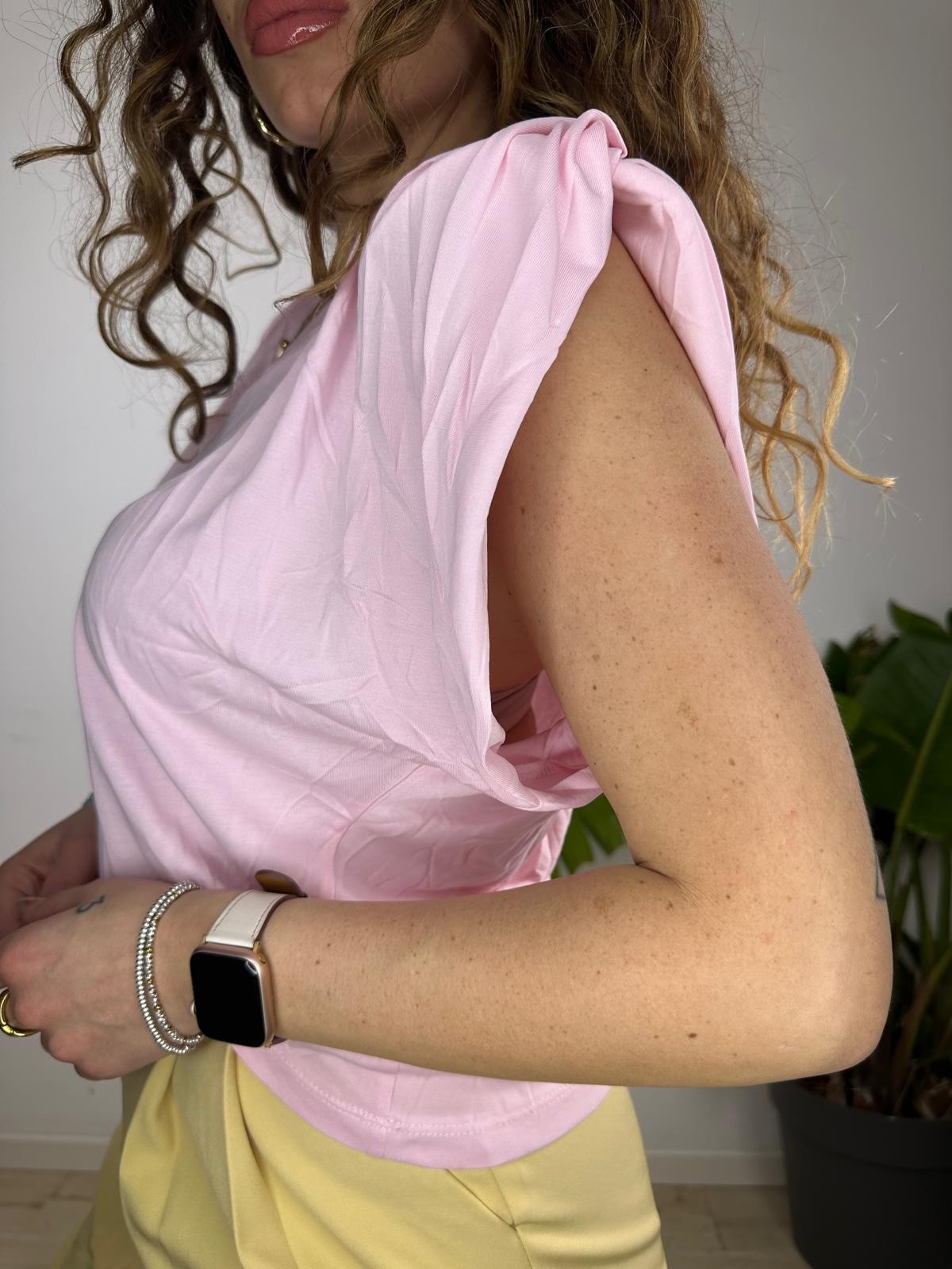 SHIRT SPALLINE ROSA