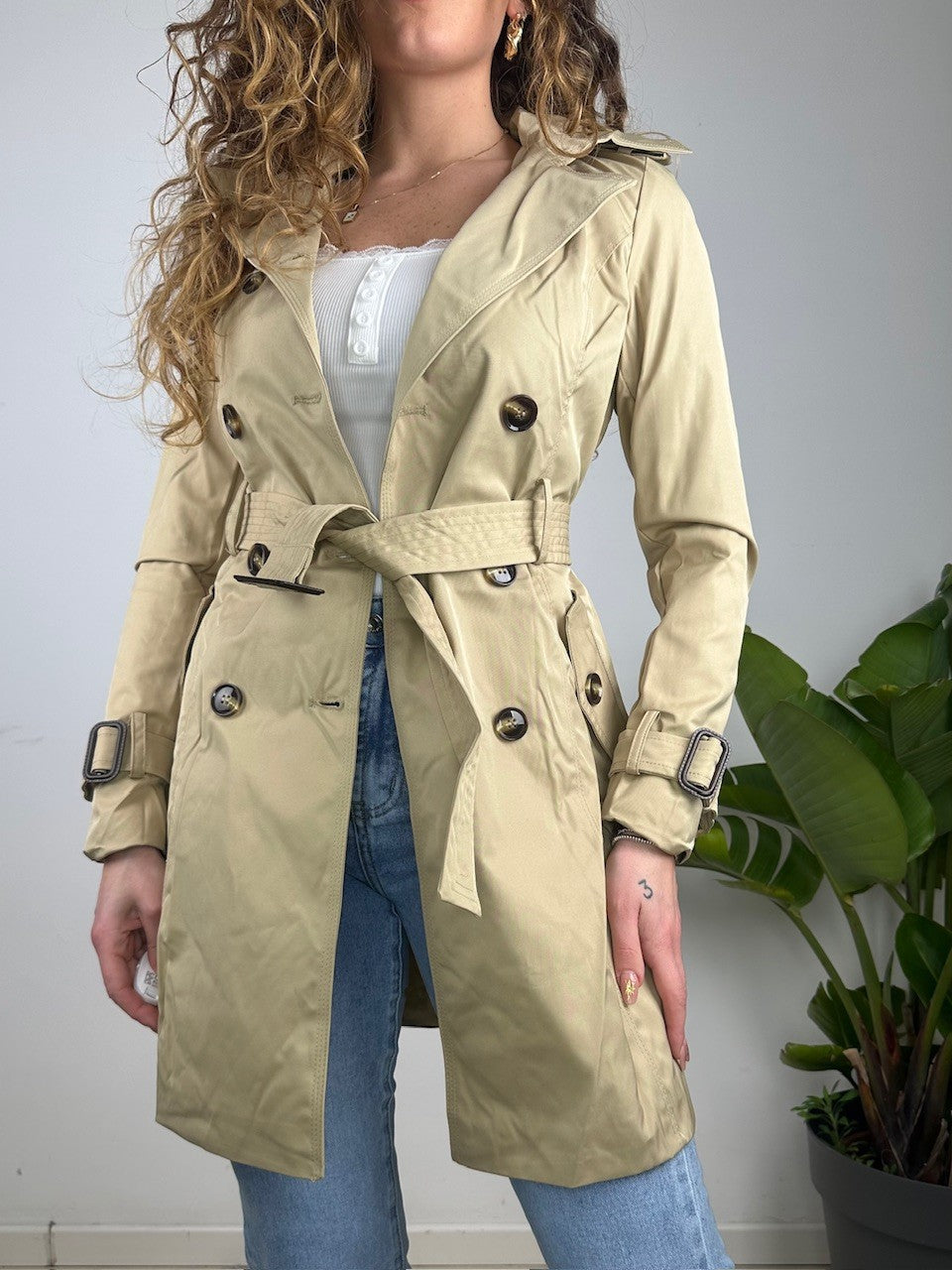 TRENCH DOPPIO PETTO CAMEL