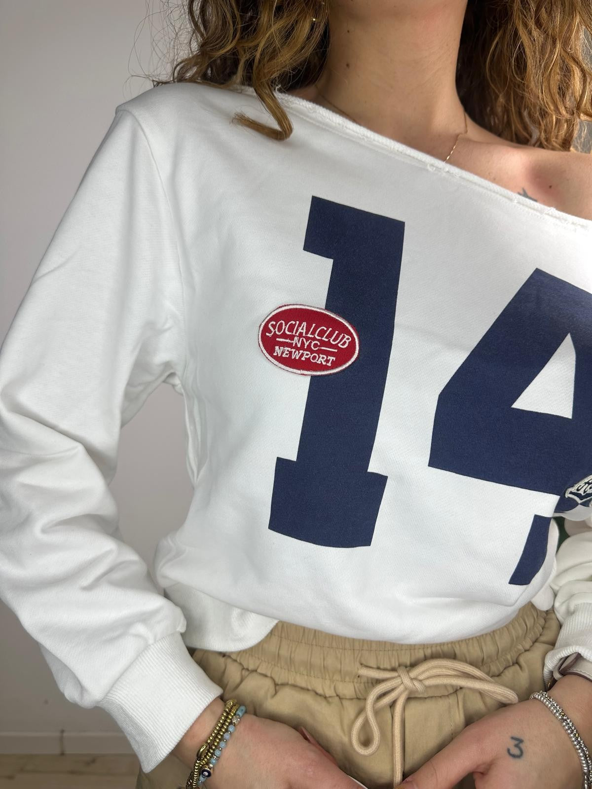 FELPA ATHLETIC BIANCA