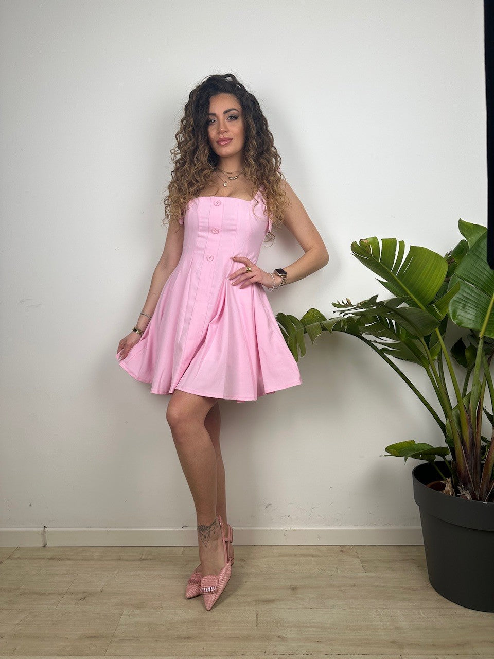 DRESS BONTE ROSA