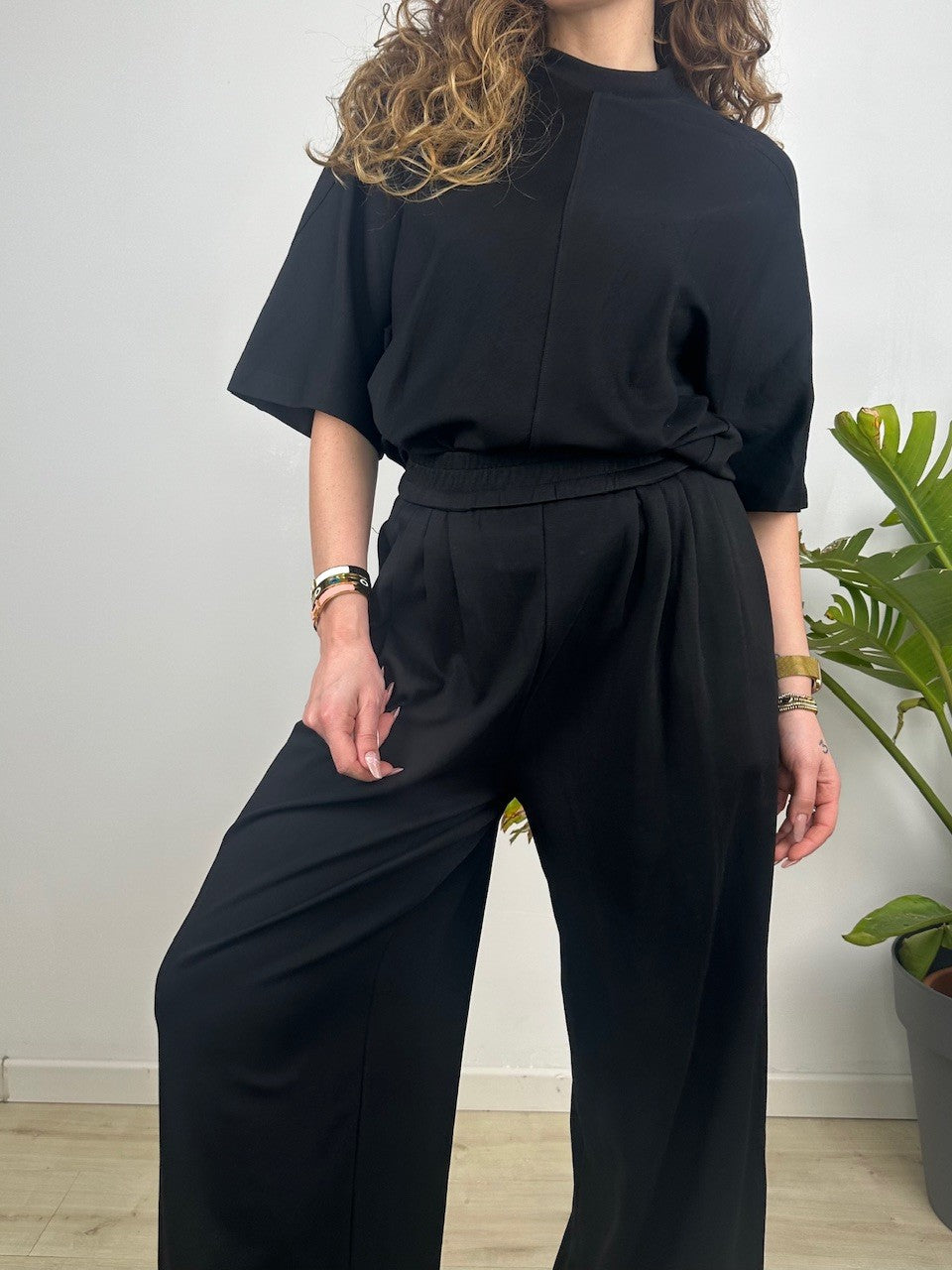 MAGLIA OVER LUMINA NERA