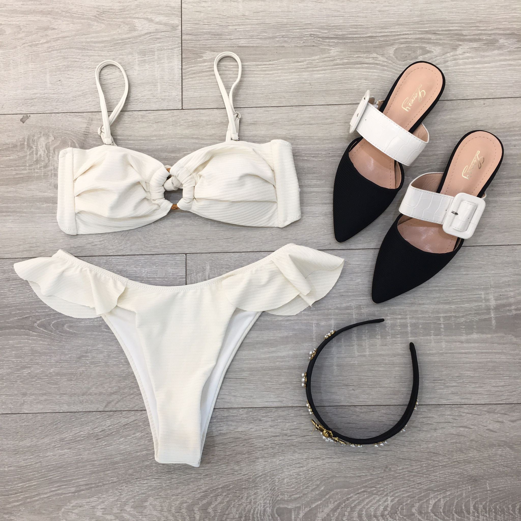 COSTUME VOLANT BIANCO