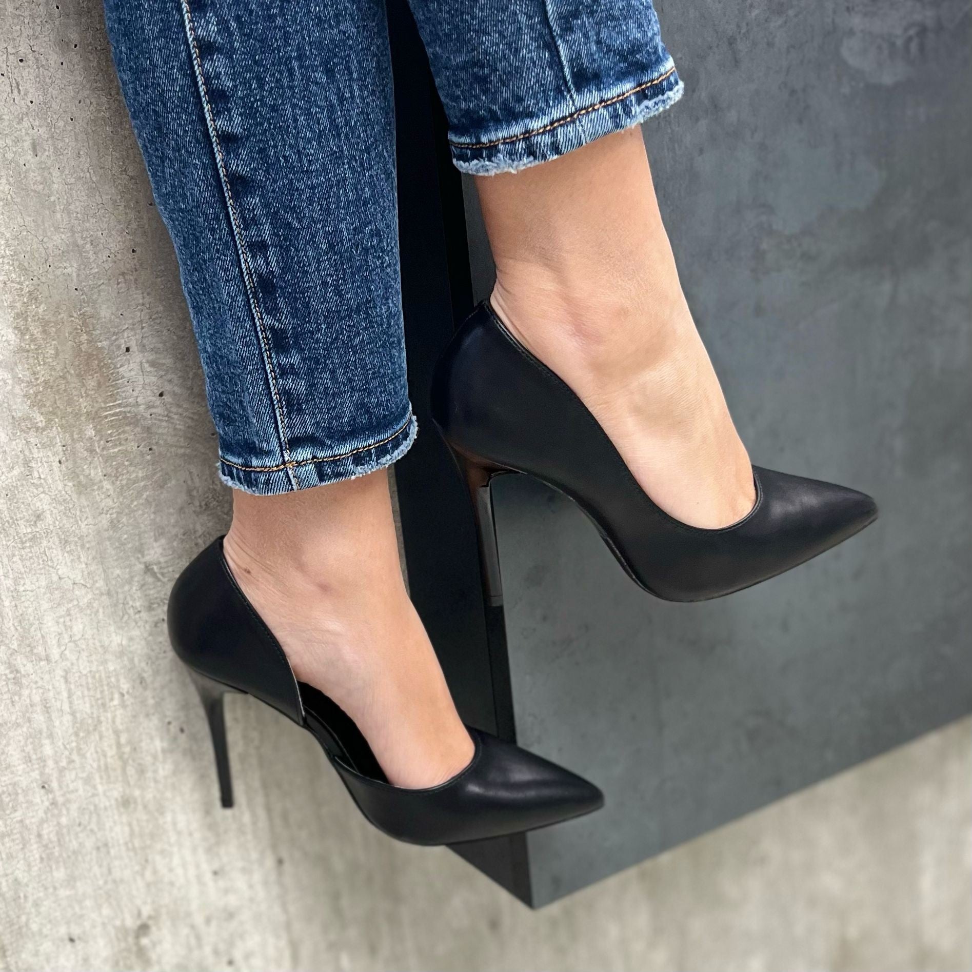 DÉCOLLETÉ ECOPELLE NERO