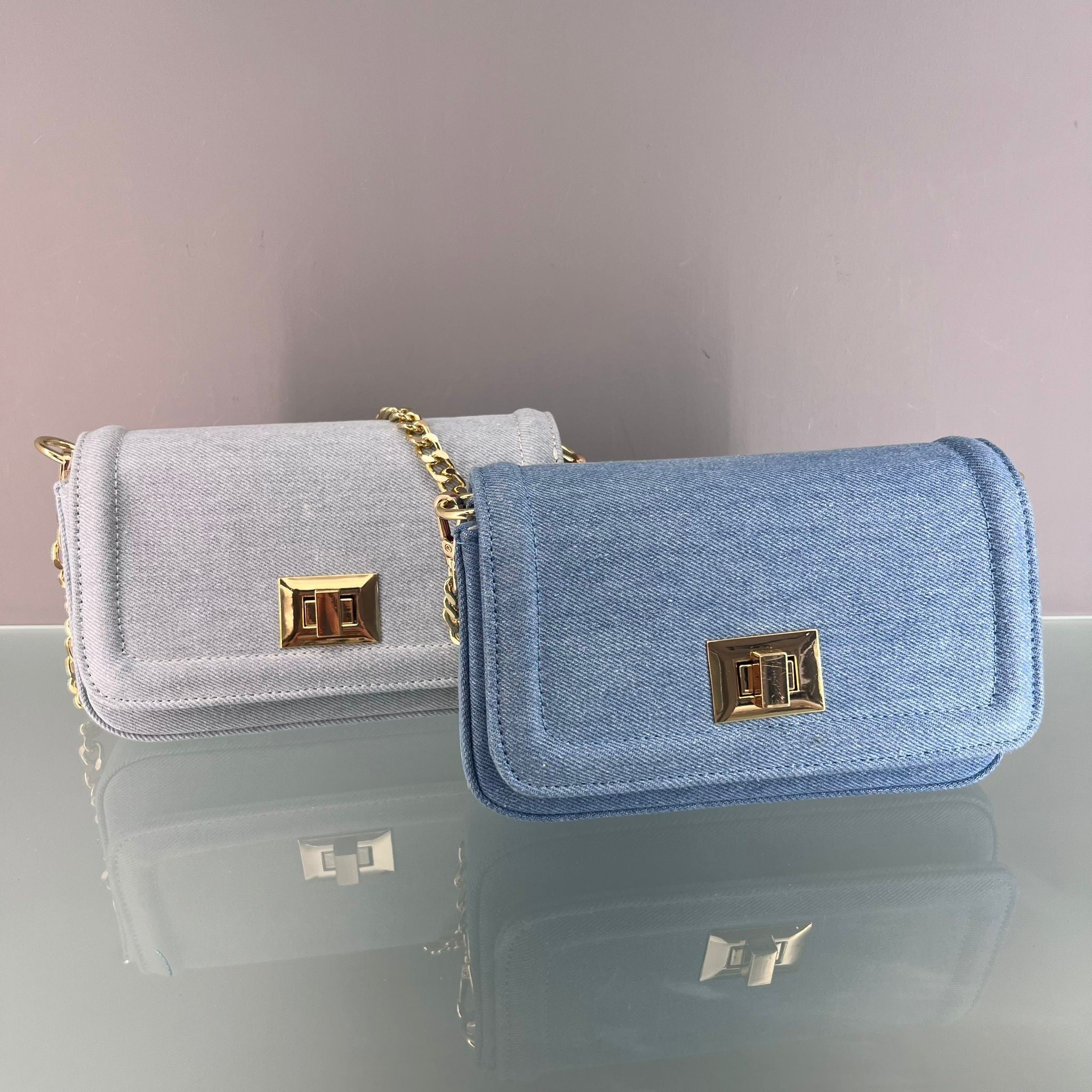 BORSA JEANS RETTANGOLARE CHIARA