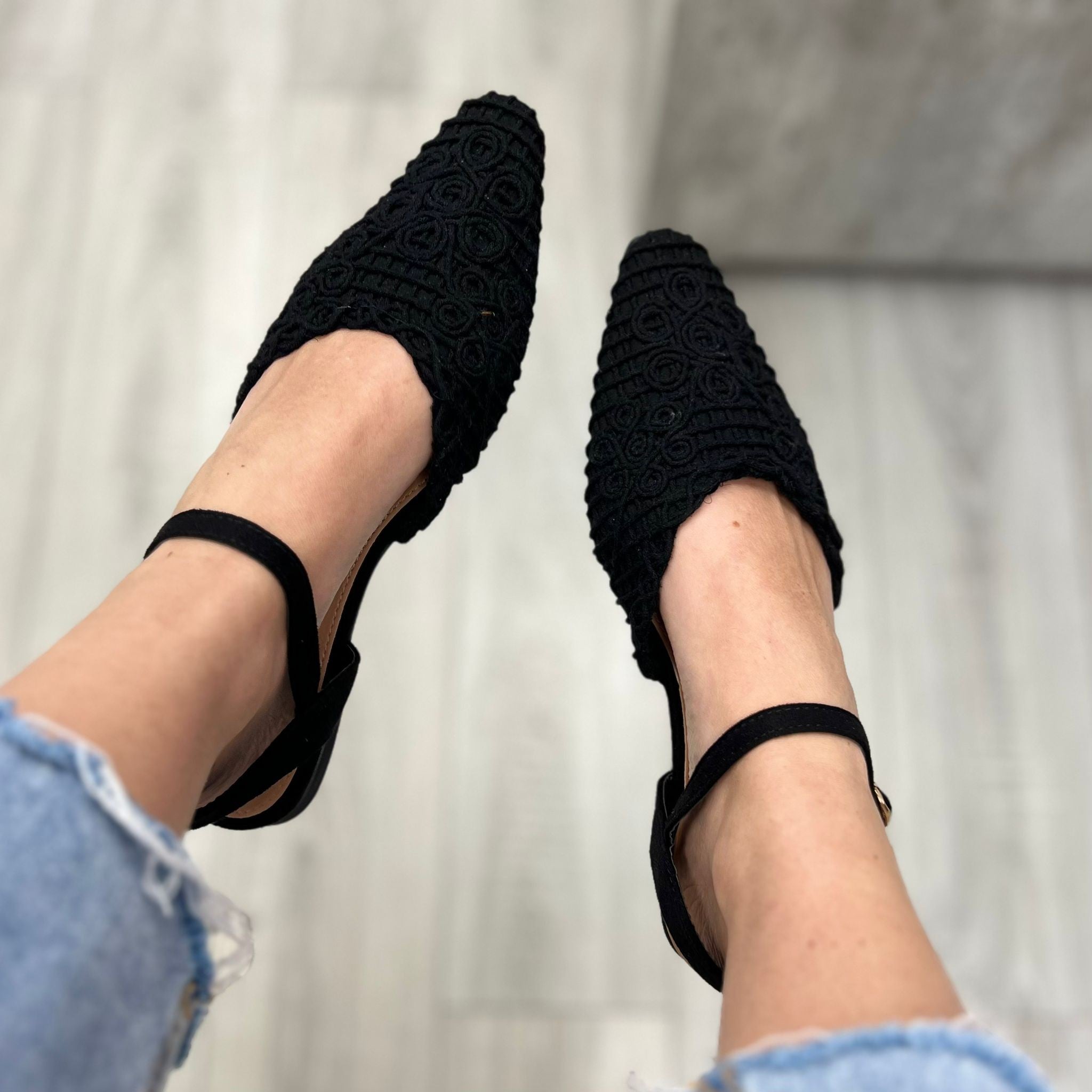 BALLERINA SQUADRATA NERA