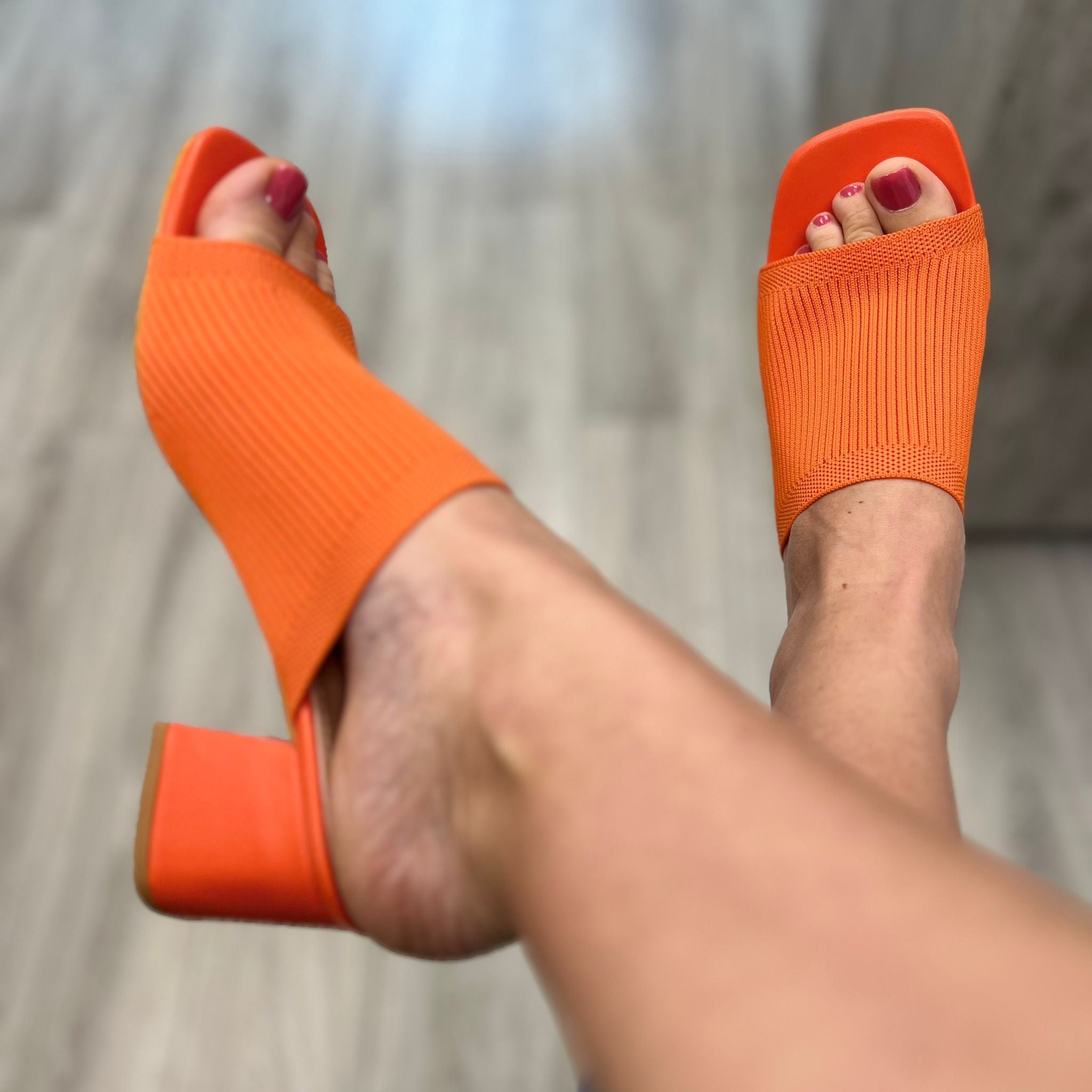 SABOT CON FASCIA LARGA ARANCIO