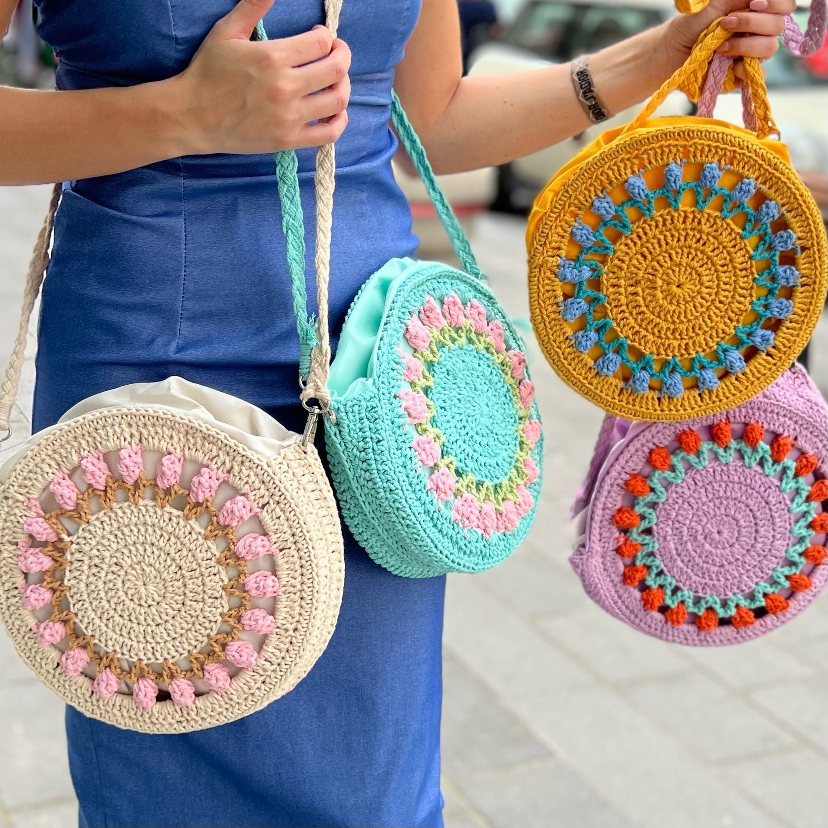 BORSA UNCINETTO VERDE