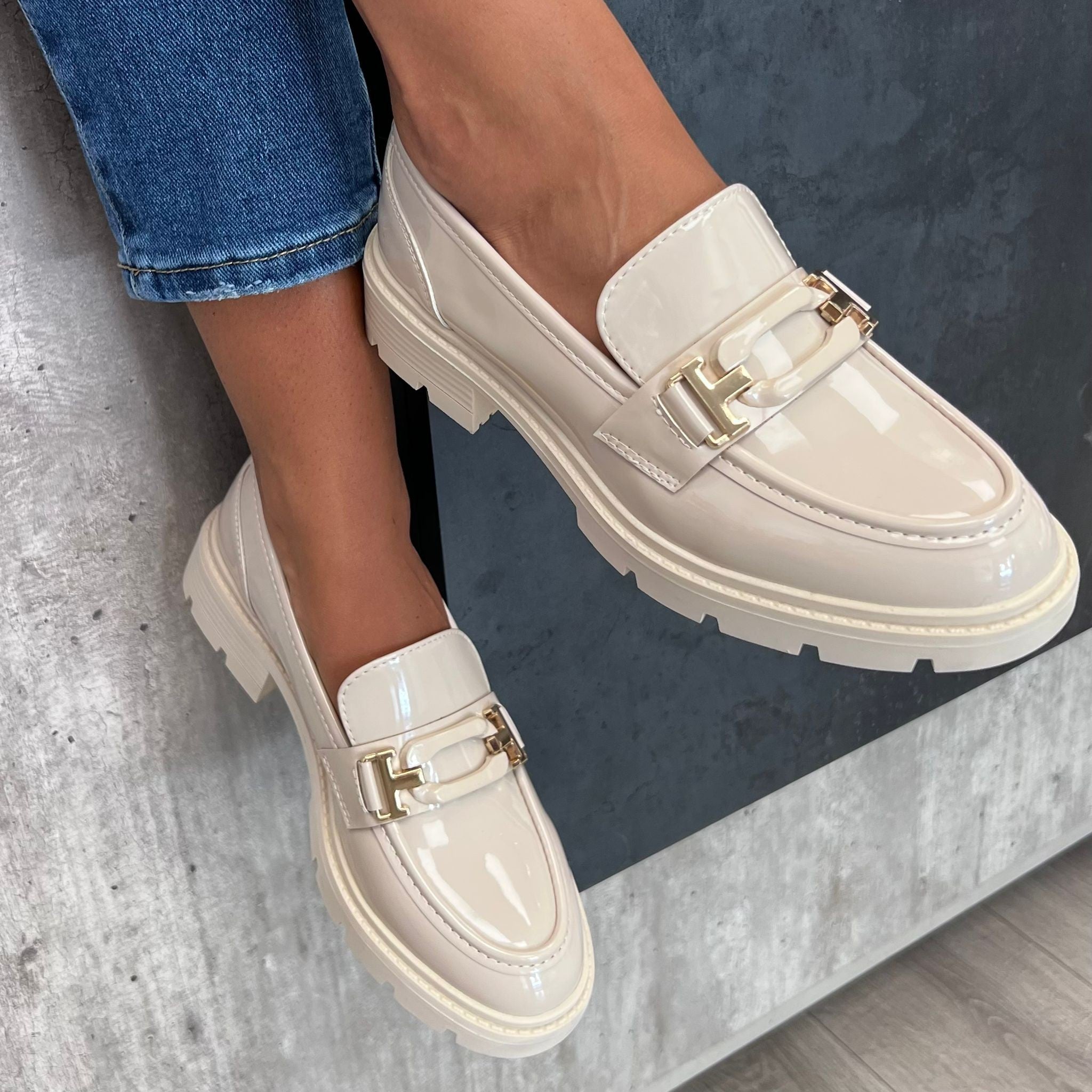 MOCASSINI GIOSY BEIGE