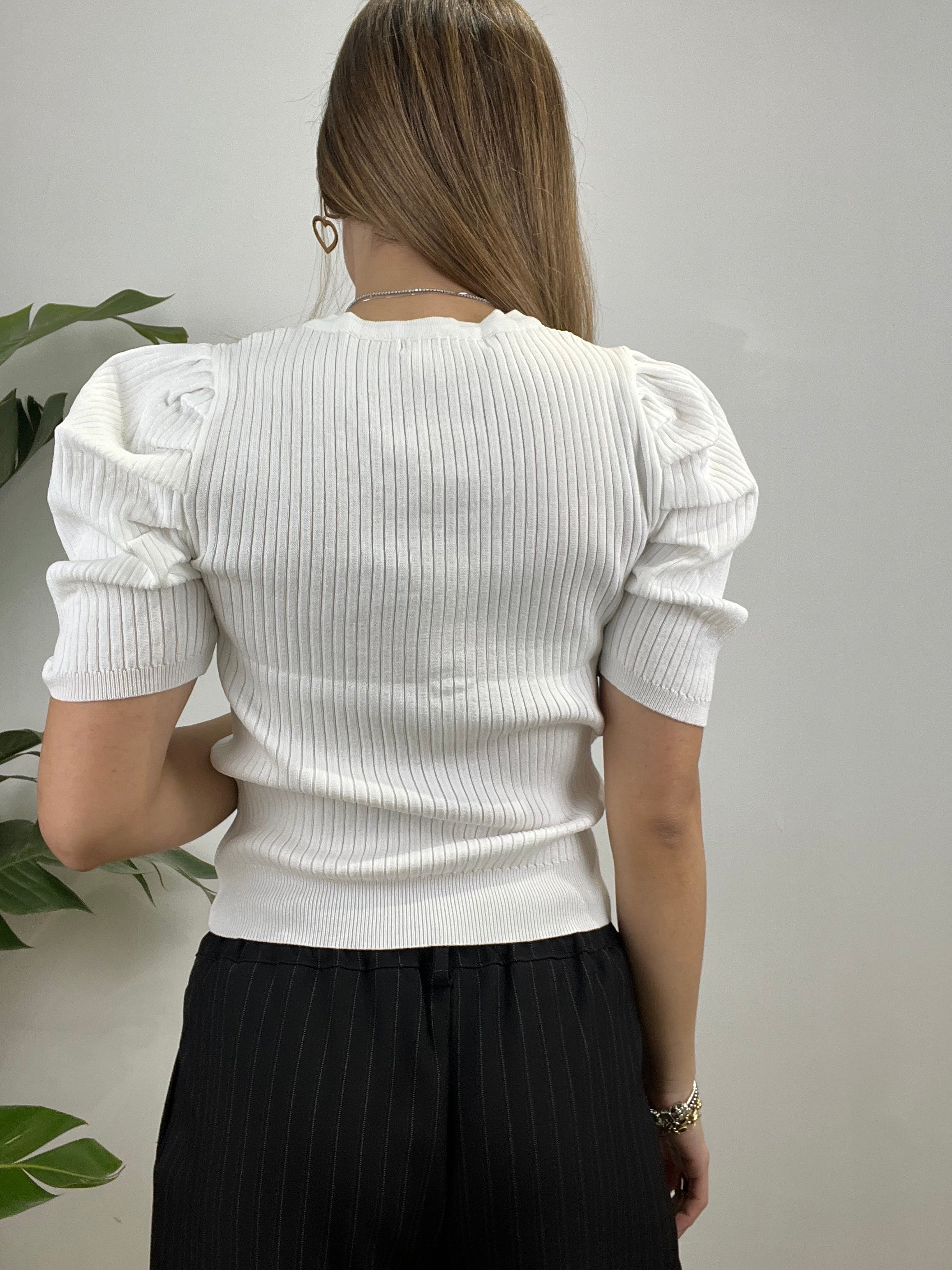 CARDIGAN GINEVRA BIANCO