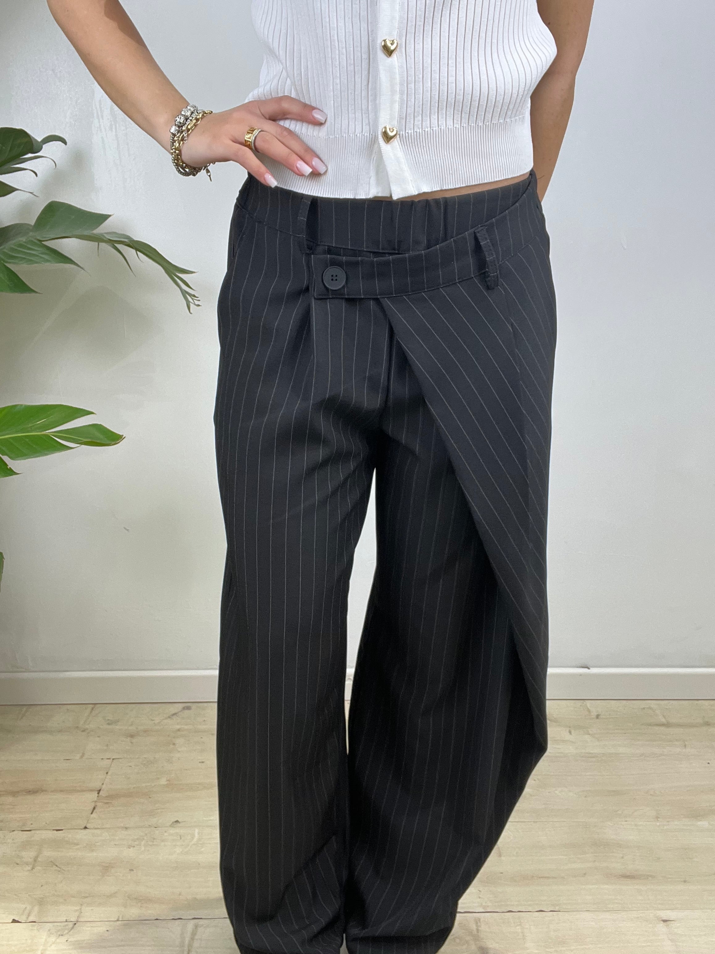 PANTALONI SARAH NERO