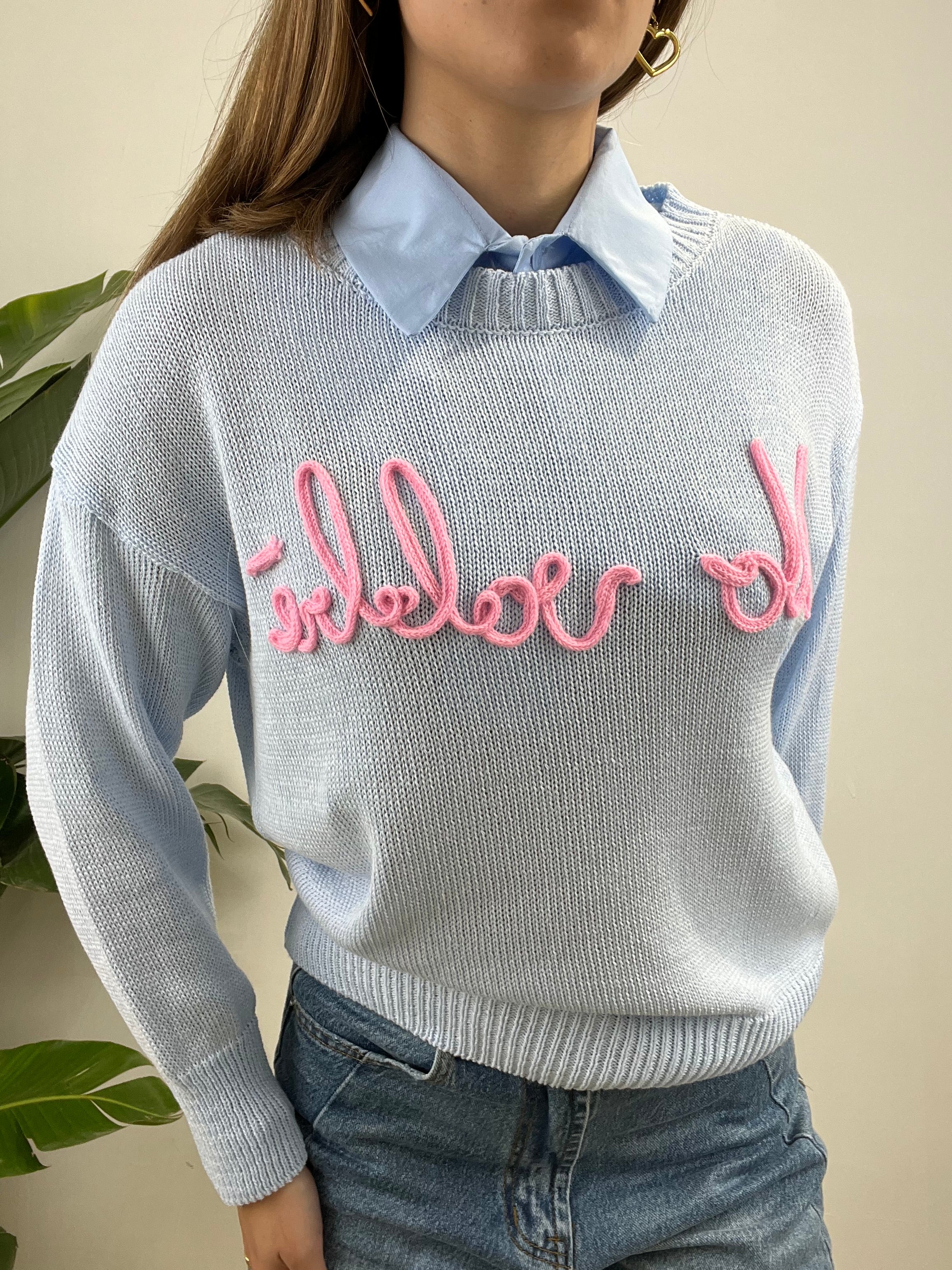 MAGLIA NO VABBè AZZURRA