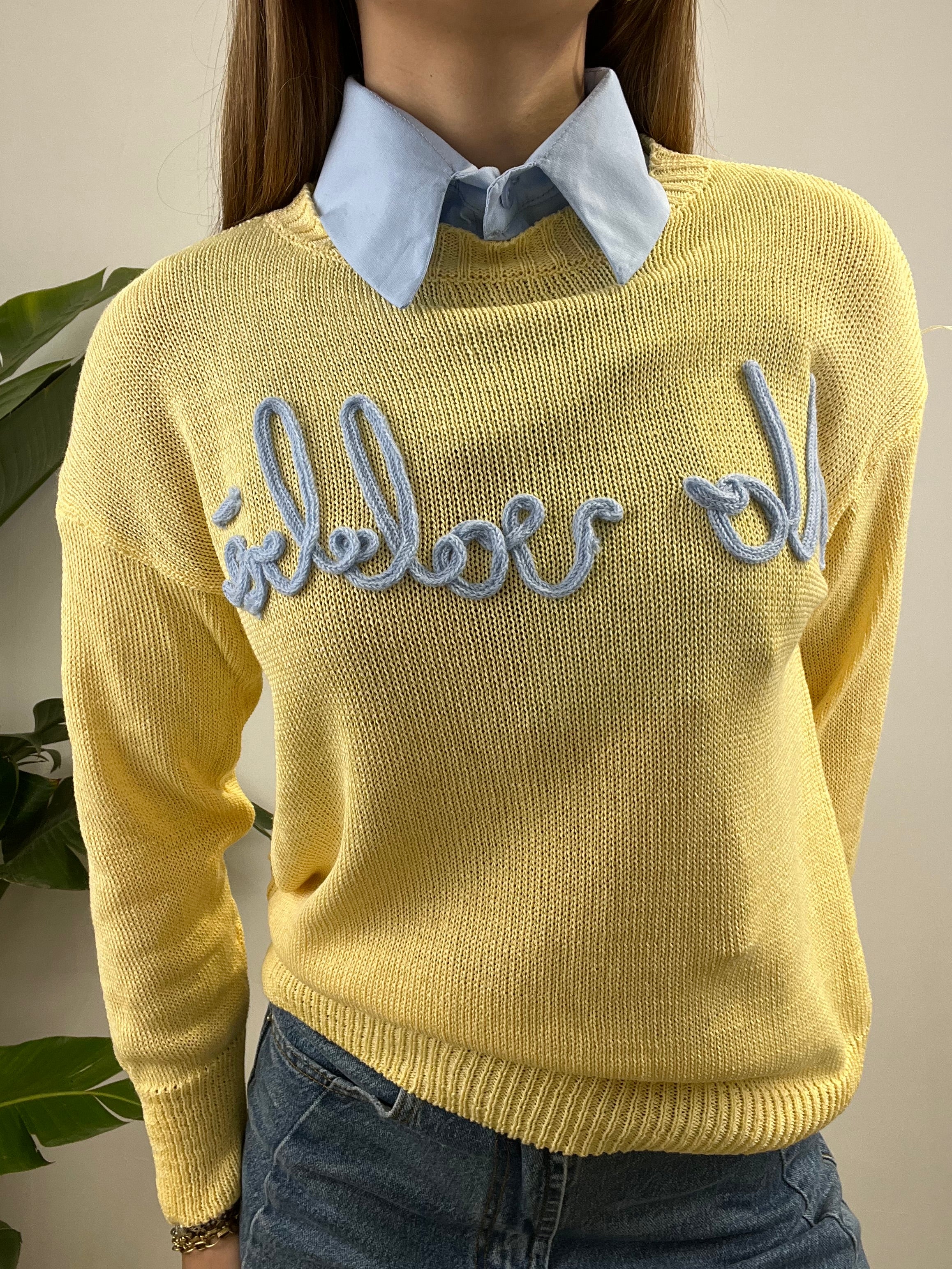 MAGLIA NO VABBè GIALLA