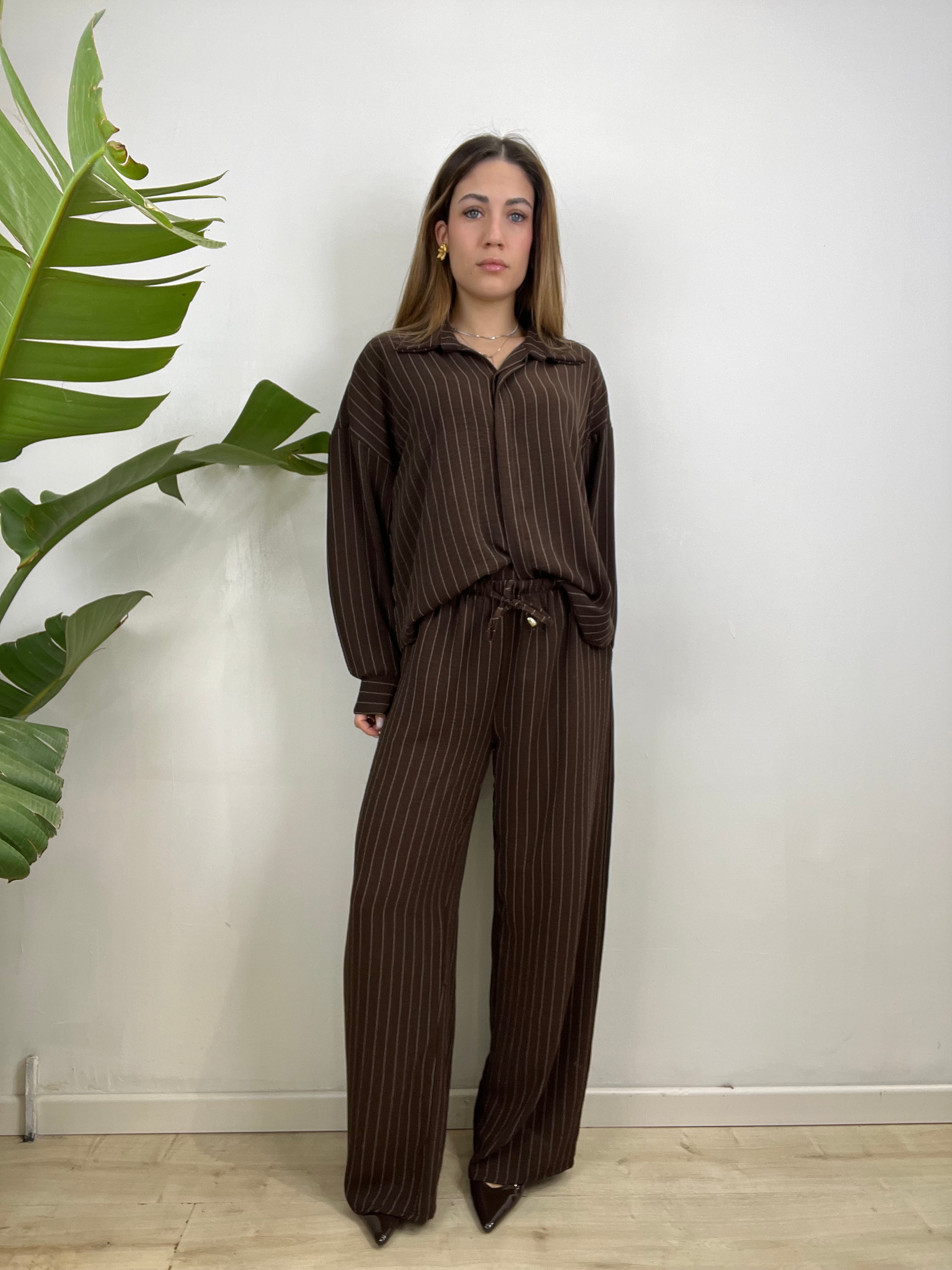 COMPLETO GESSATO MARLEN MARRONE