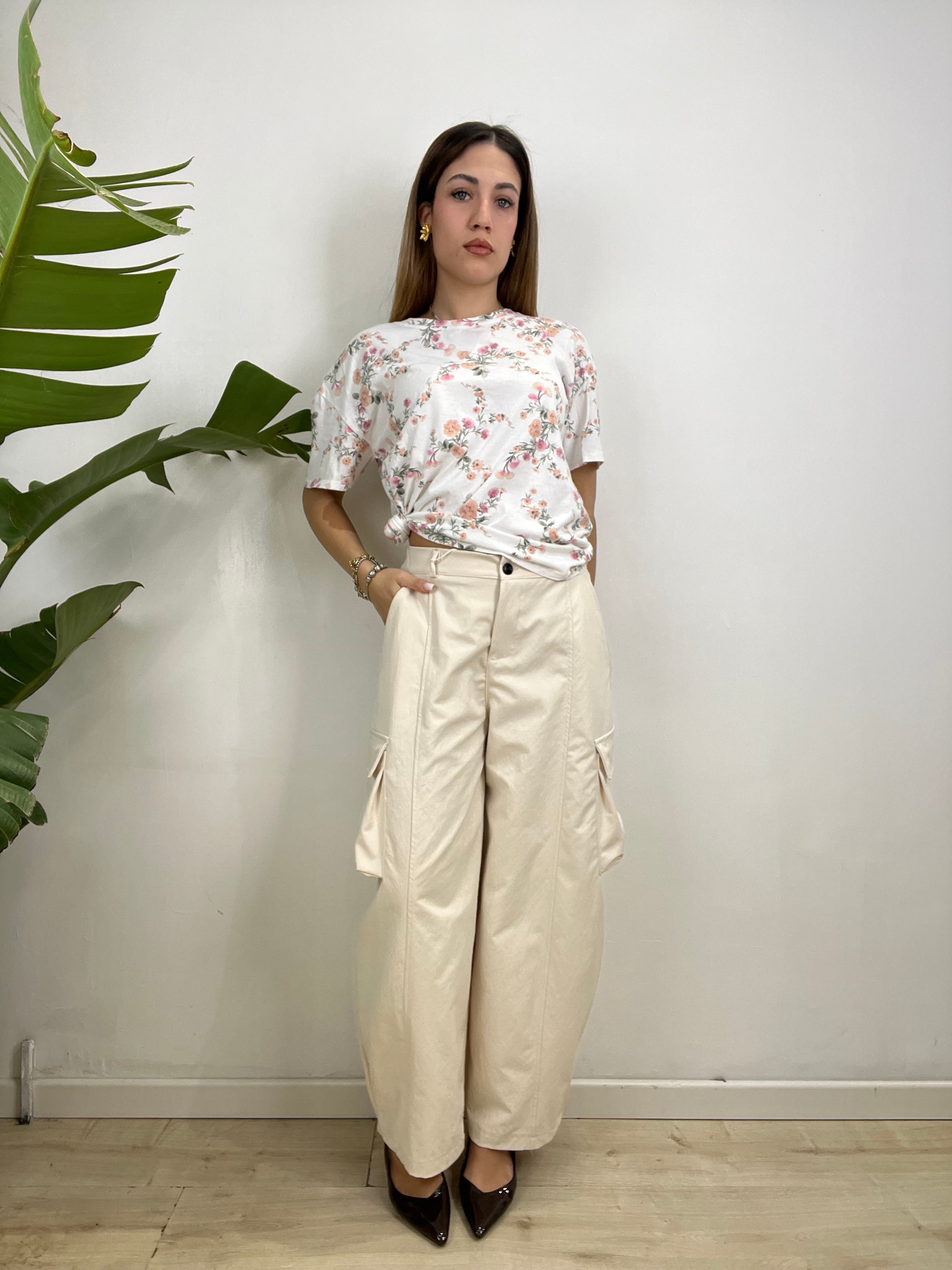 PANTALONI CARGO GIULY BEIGE