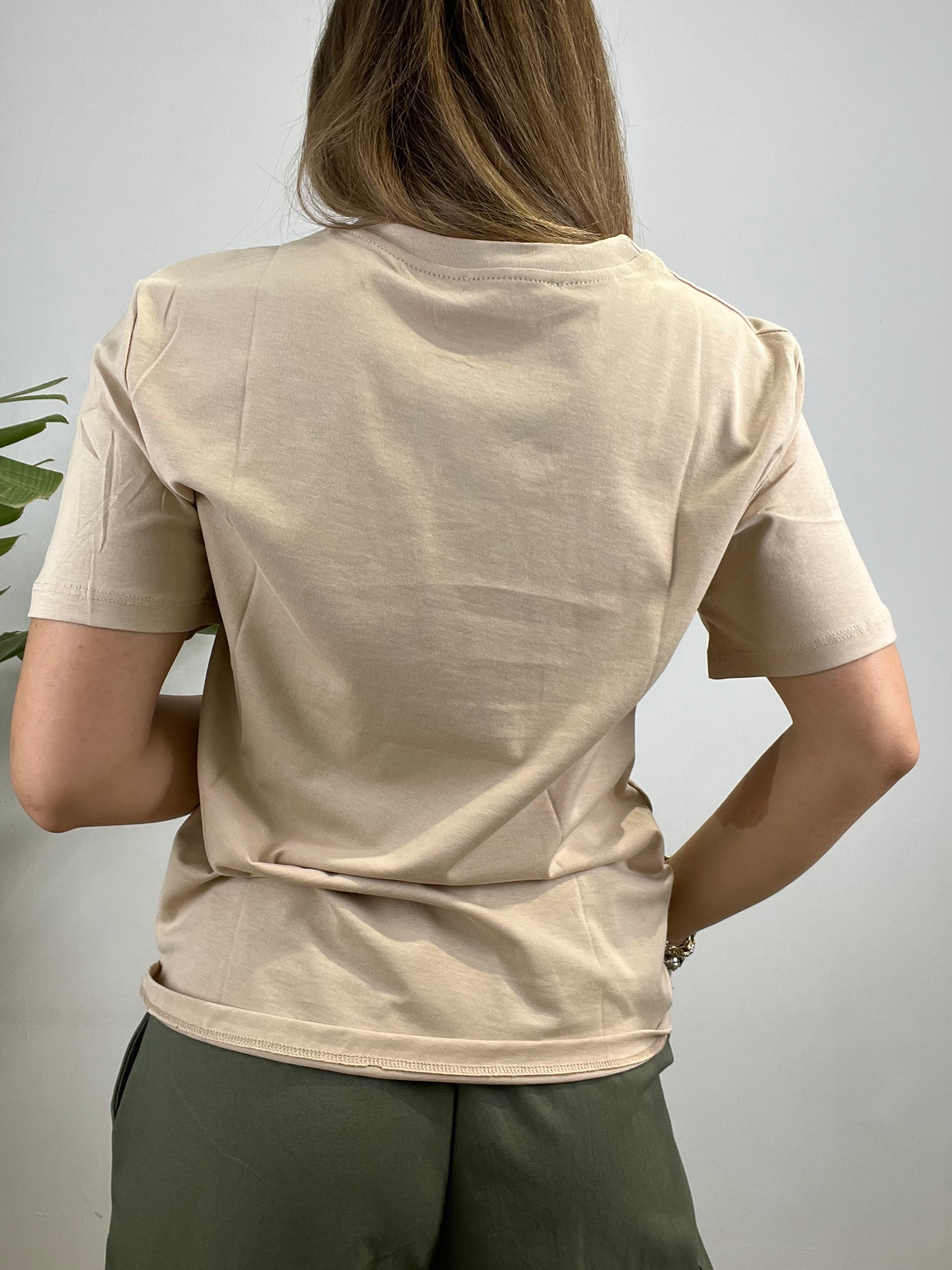 T-SHIRT BASIC LUMINA BEIGE