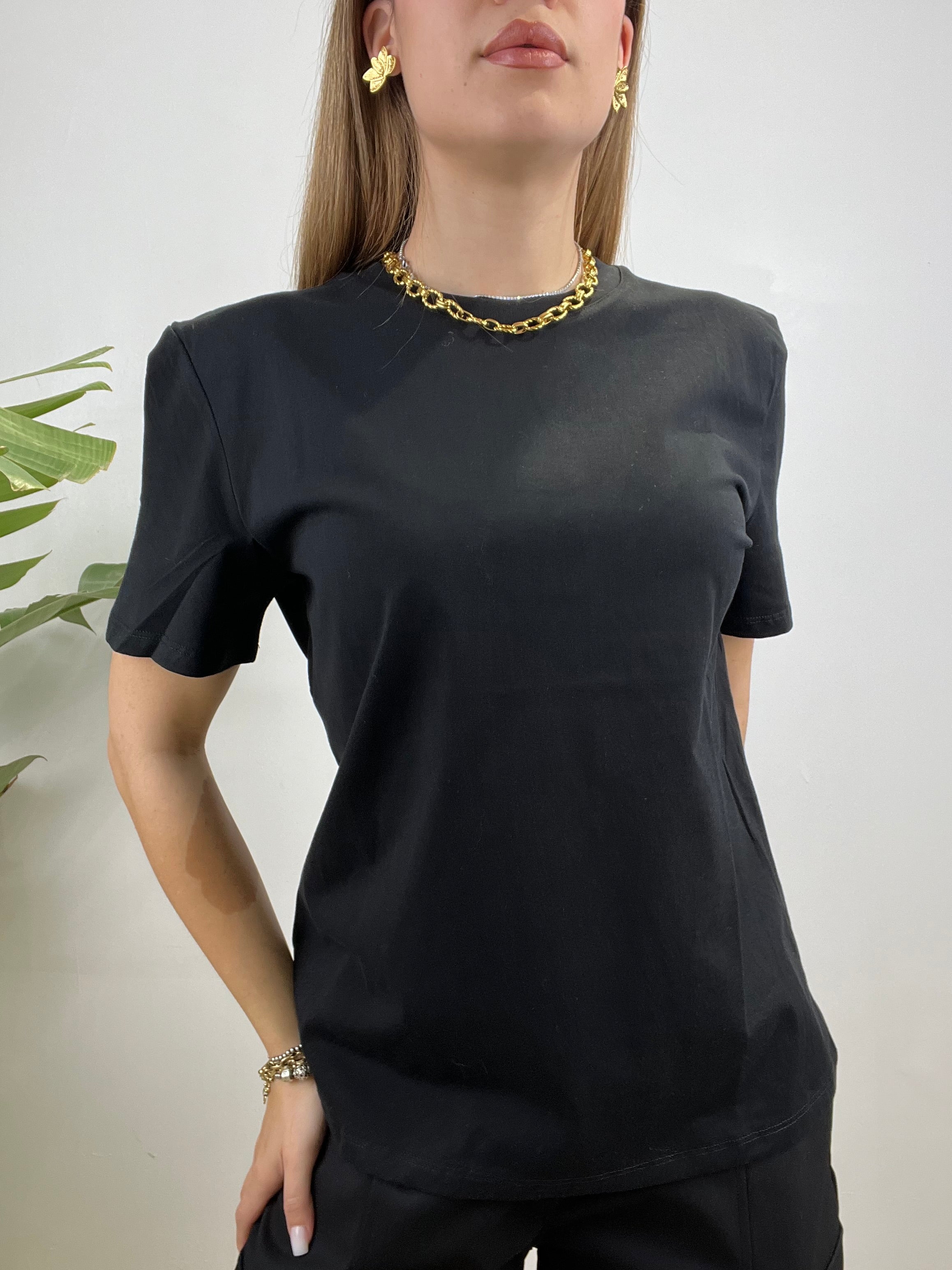 T-SHIRT BASIC LUMINA NERA