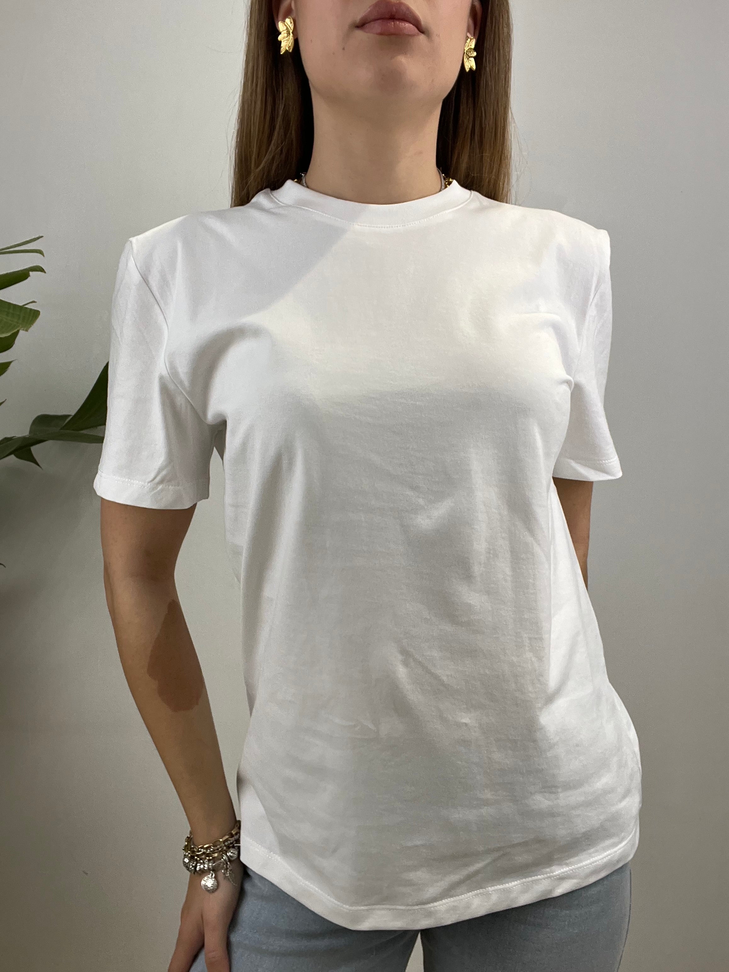 T-SHIRT BASIC LUMINA BIANCA