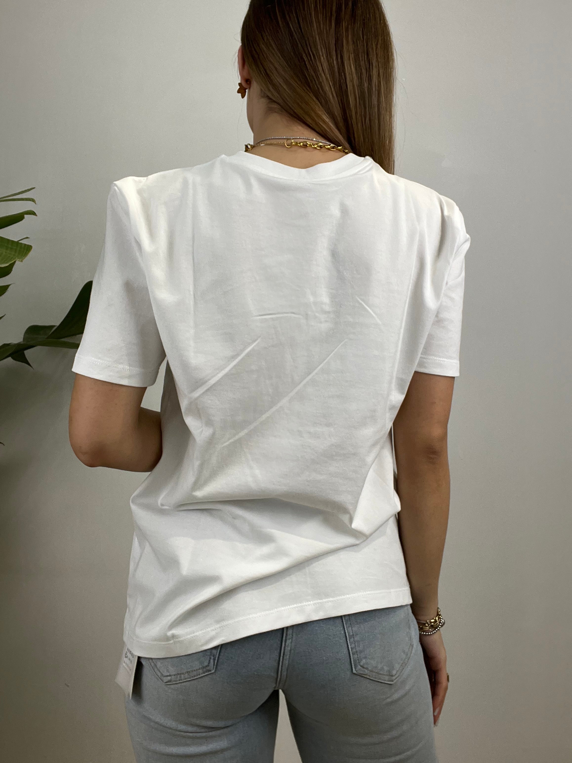 T-SHIRT BASIC LUMINA BIANCA