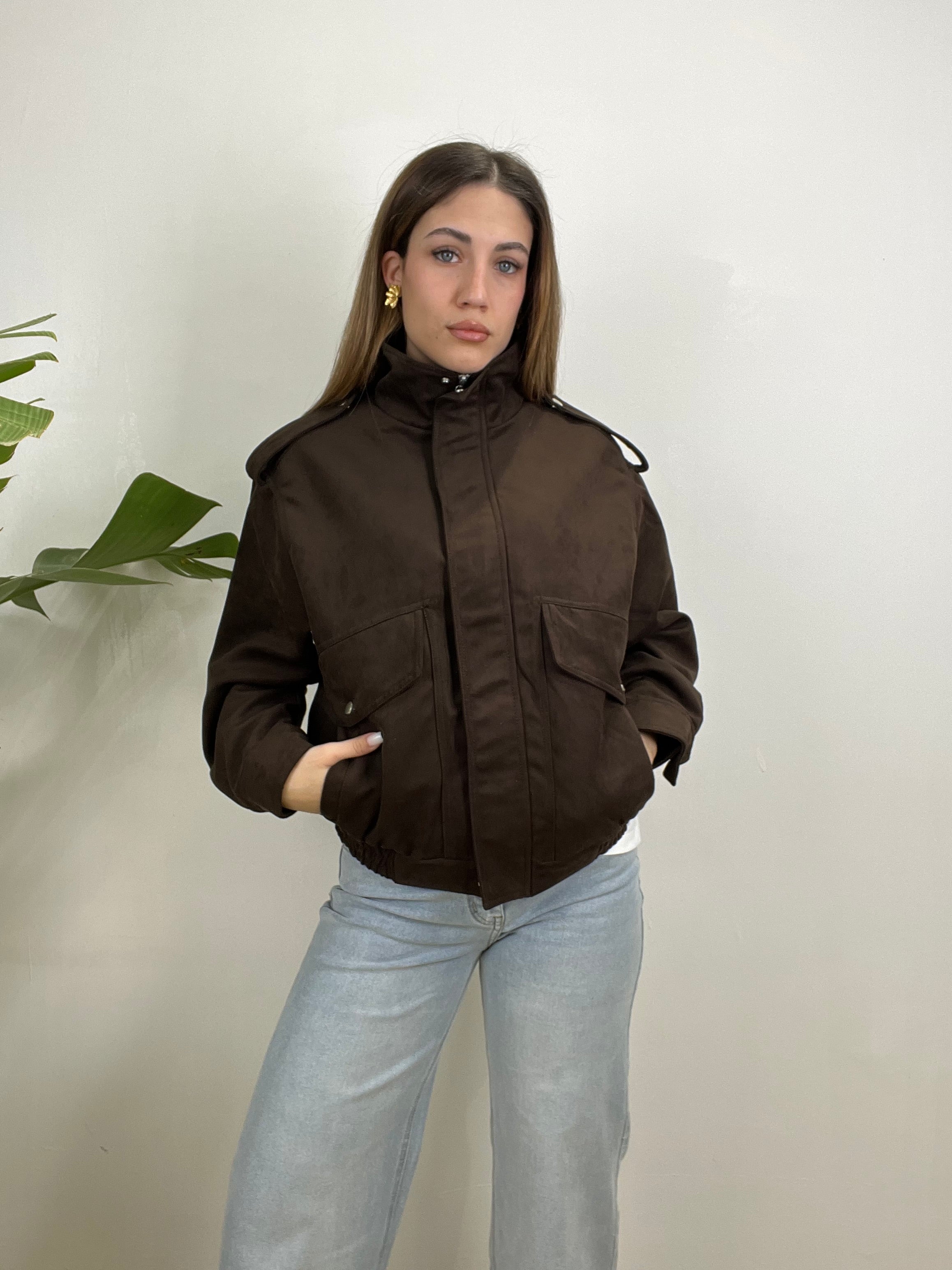 GIUBBINO ECOCAMOSCIO NEMY MARRONE