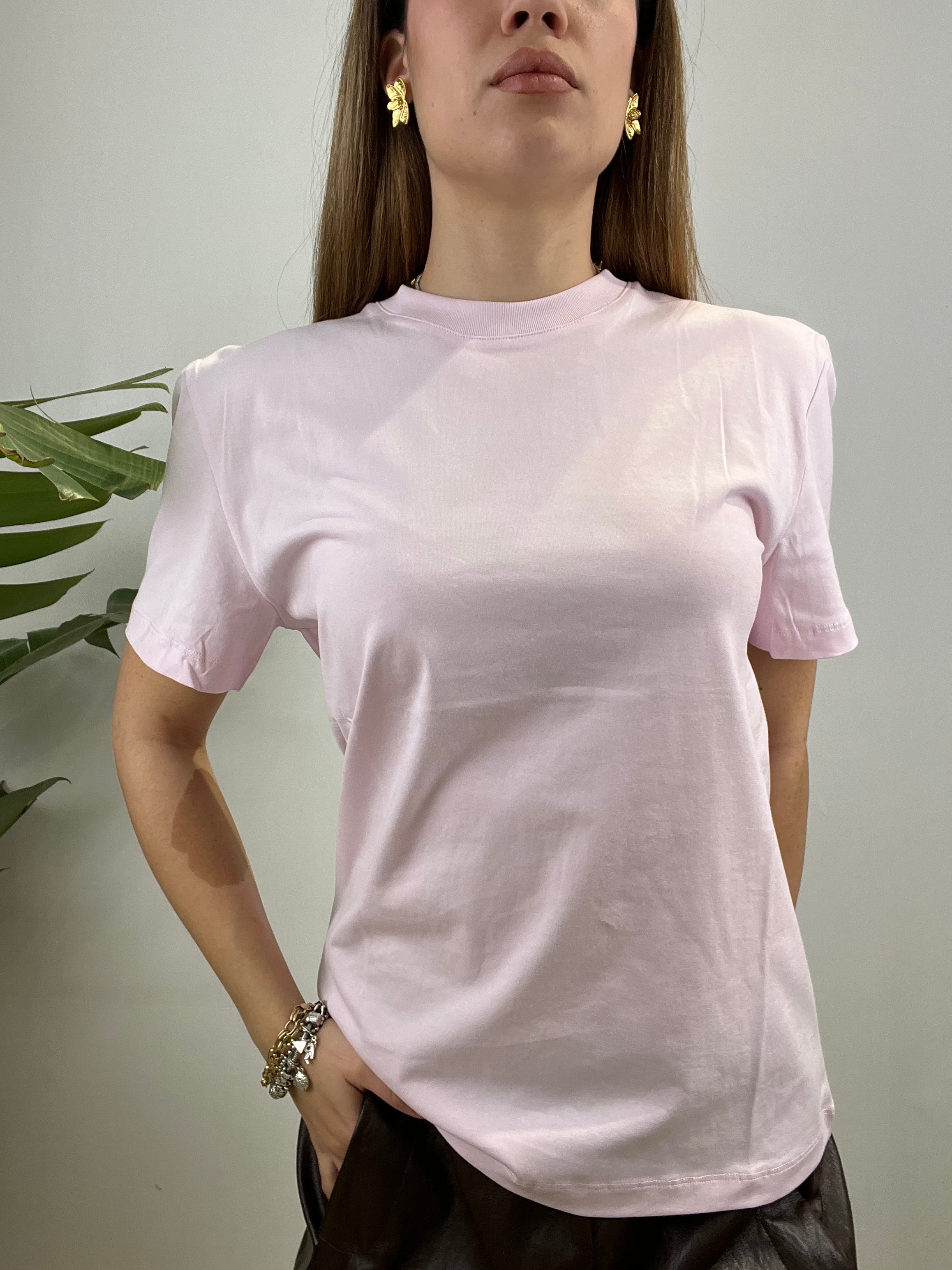 T-SHIRT BASIC LUMINA ROSA