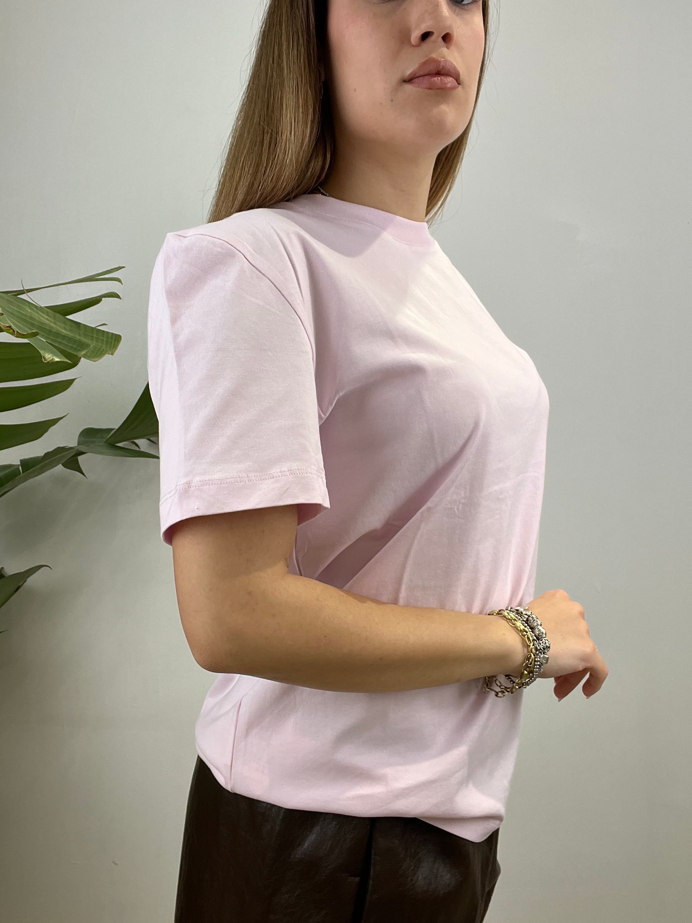 T-SHIRT BASIC LUMINA ROSA