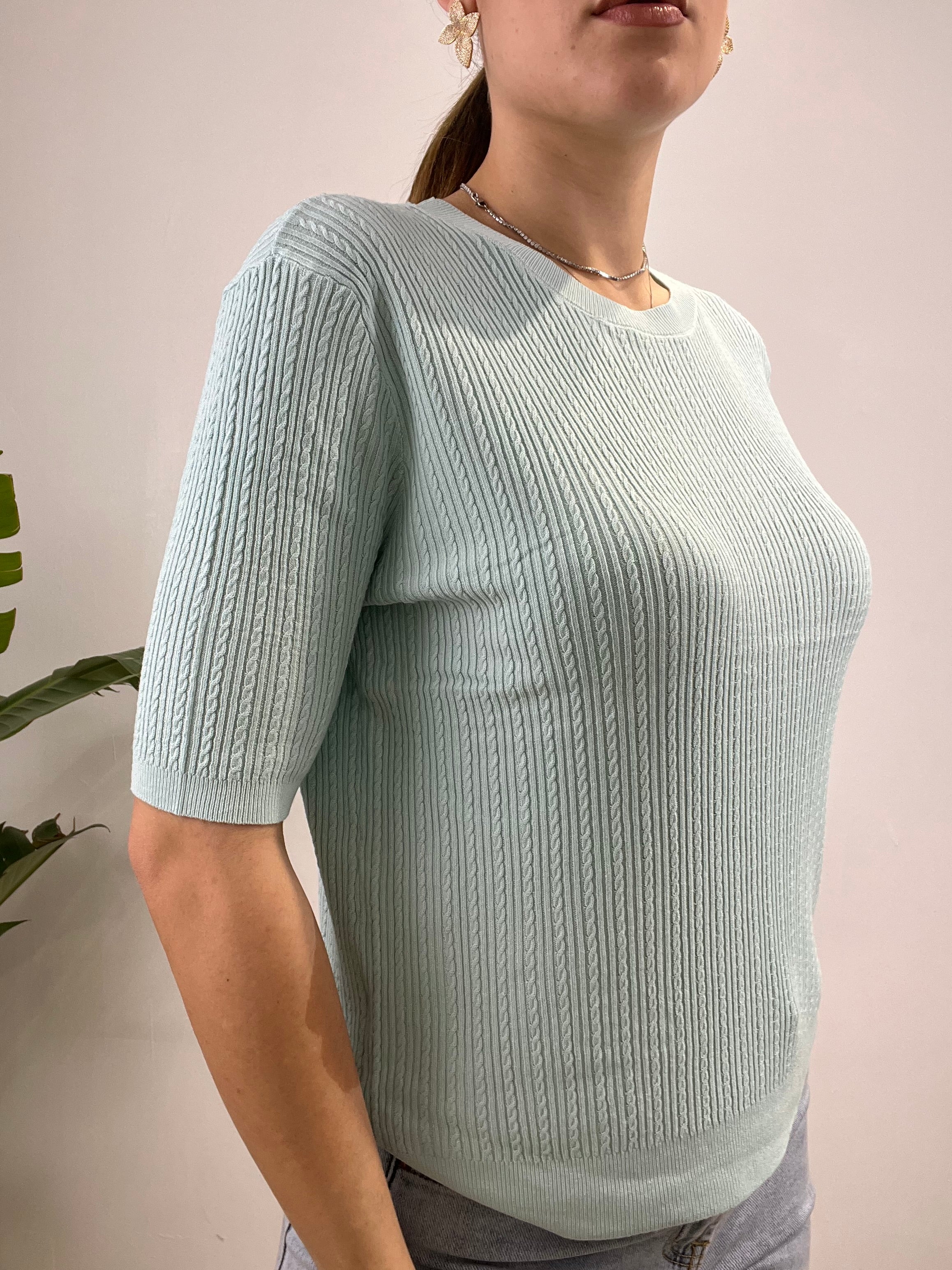 MAGLIA LOREN VERDE ACQUA