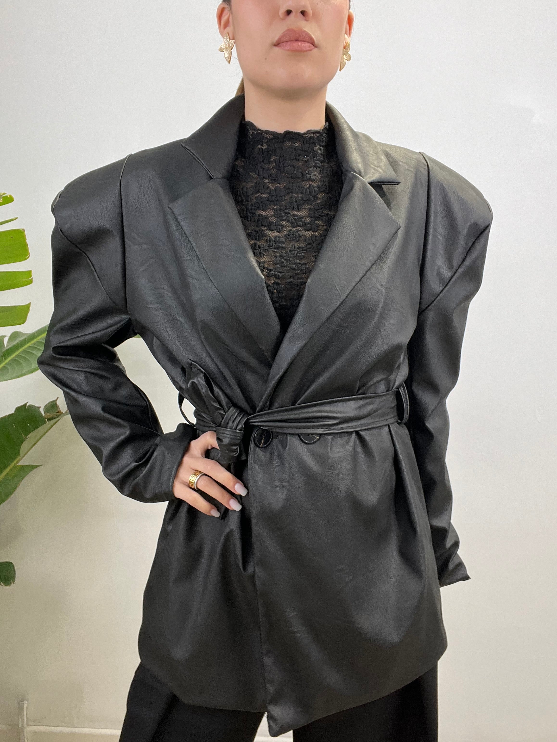 BLAZER ECOPELLE PROMO NERO