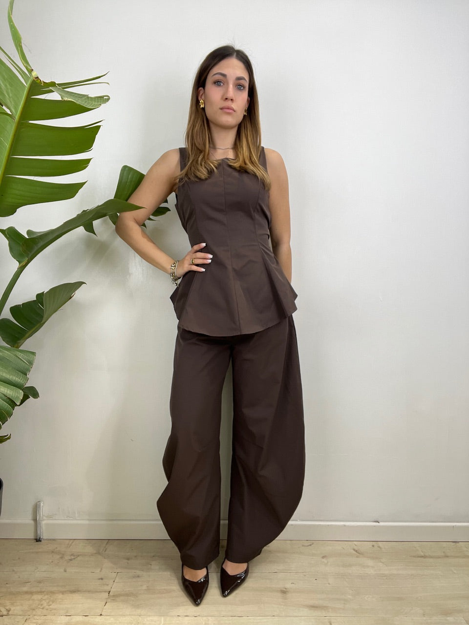 COMPLETO BALLOONS MARRONE