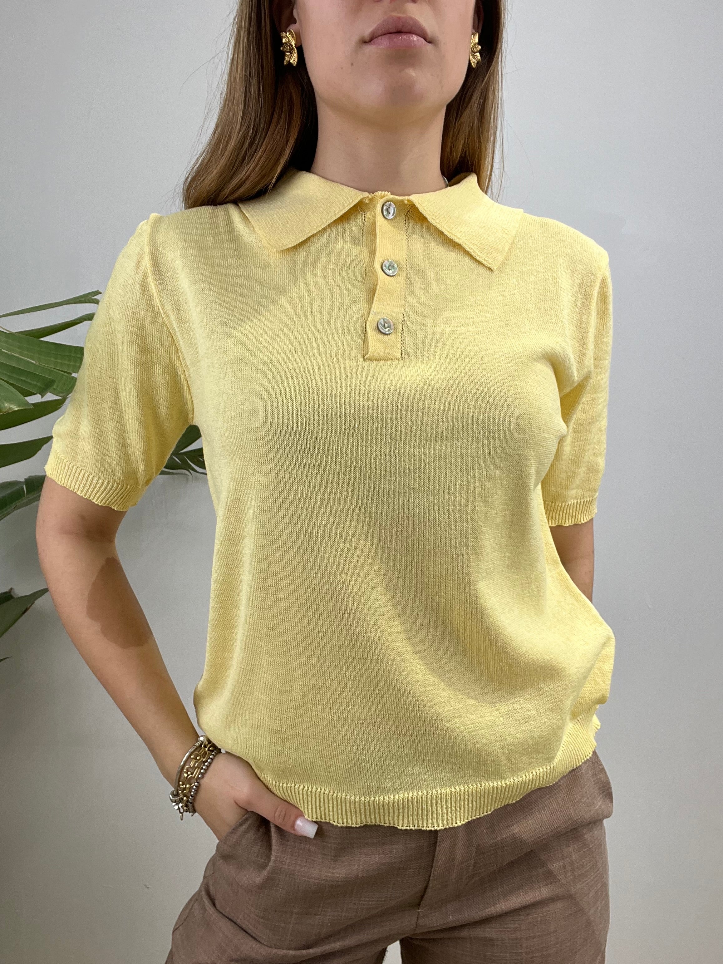 MAGLIA POLO GIALLO