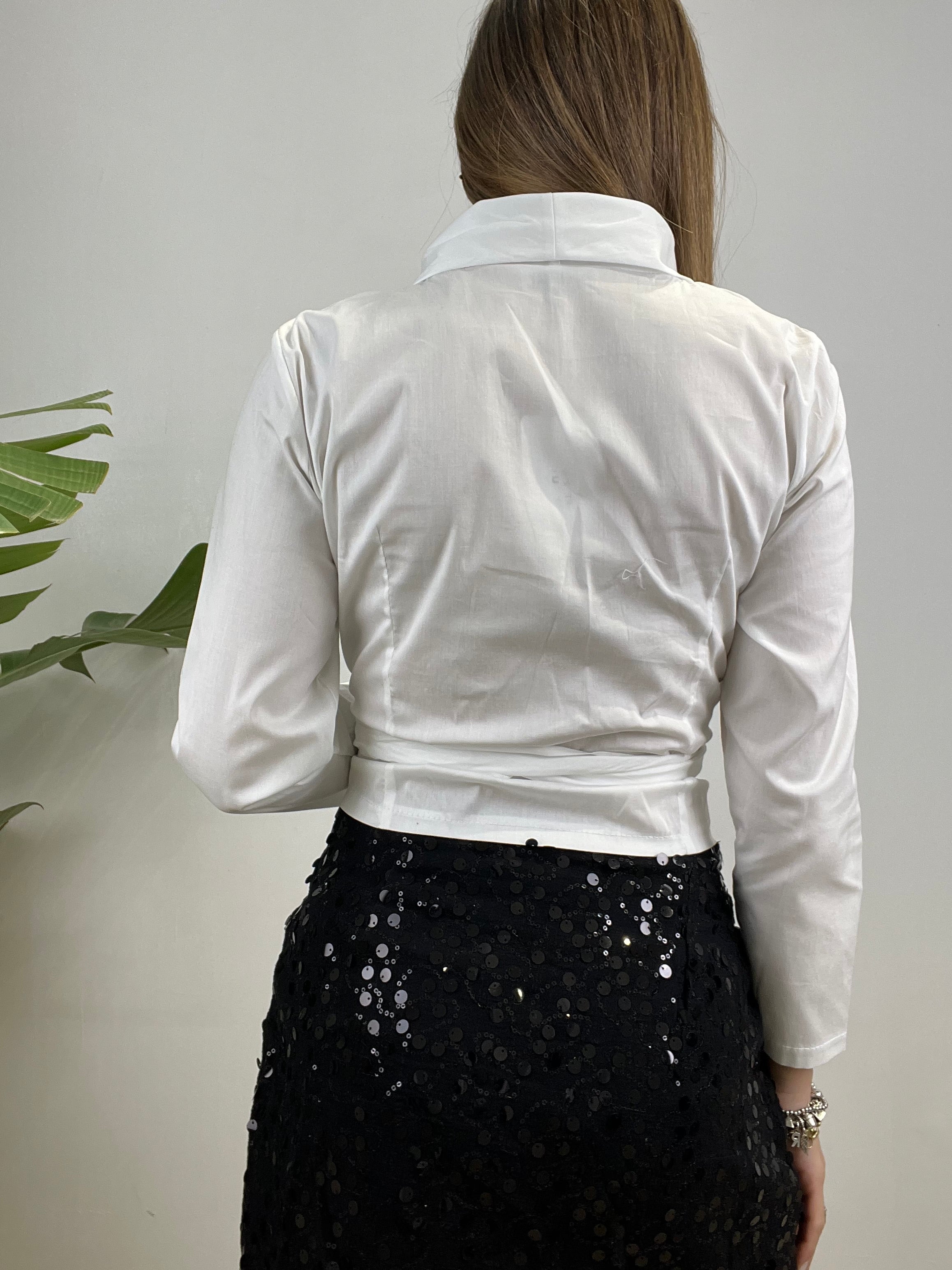 CAMICIA INCROCIATINA BIANCA