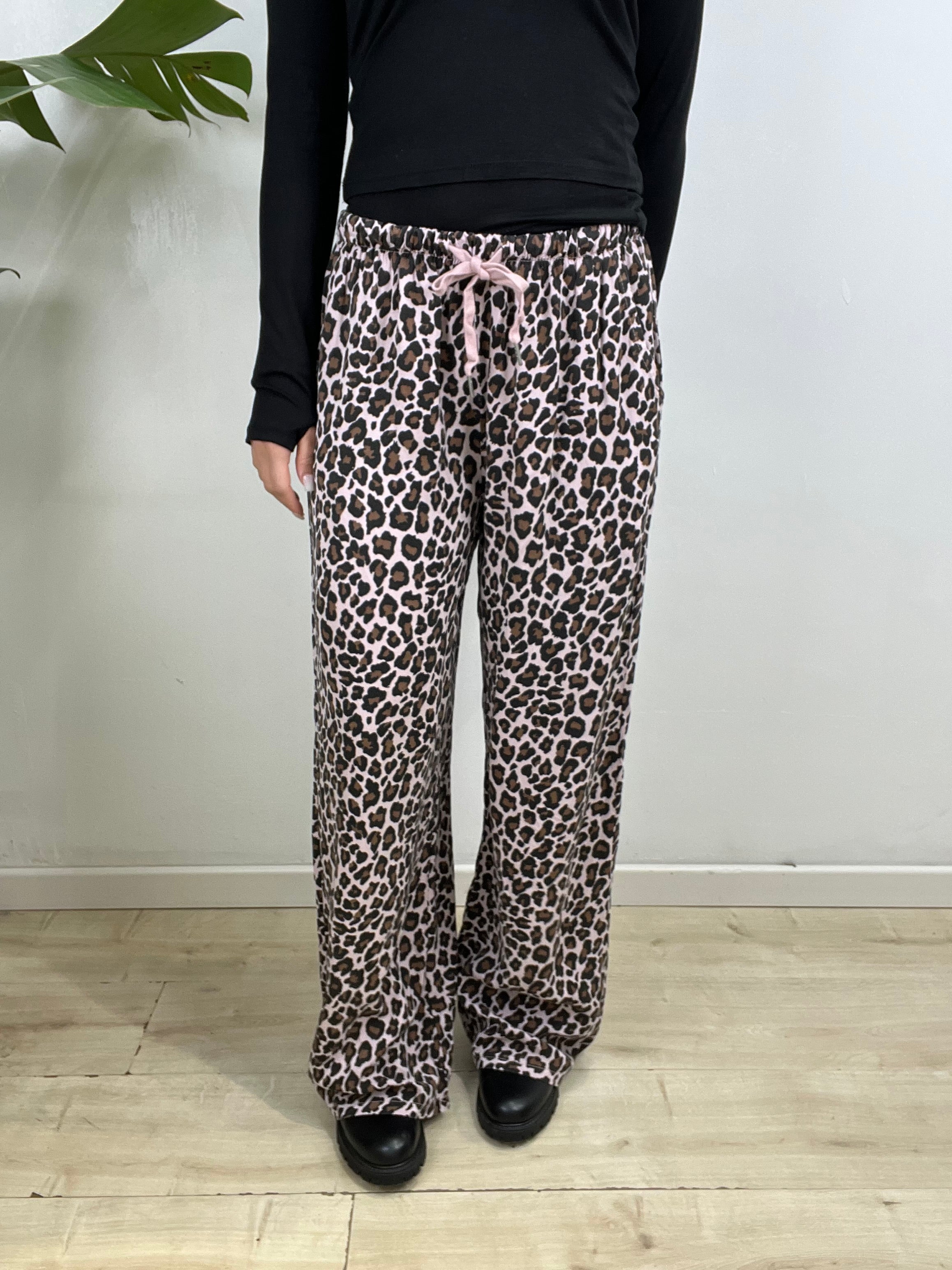 PANTALONE MACULATO BIANCO