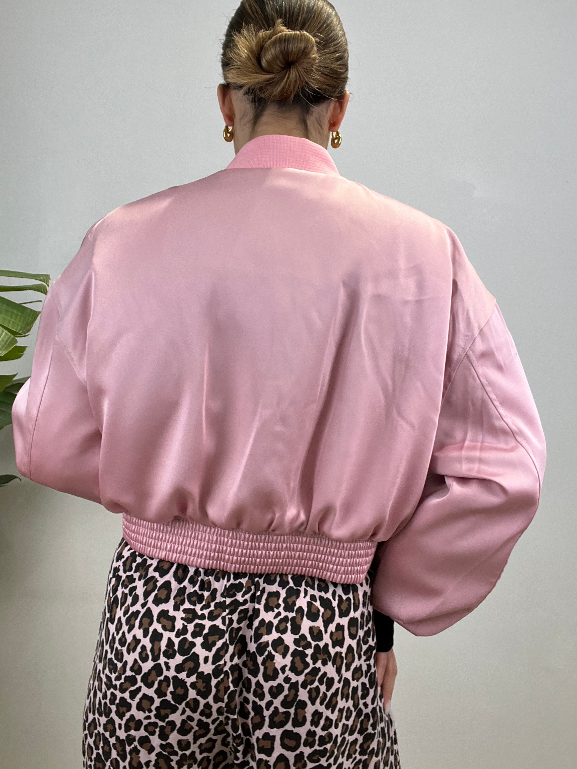 GIUBBINO BOMBER LUMINA ROSA