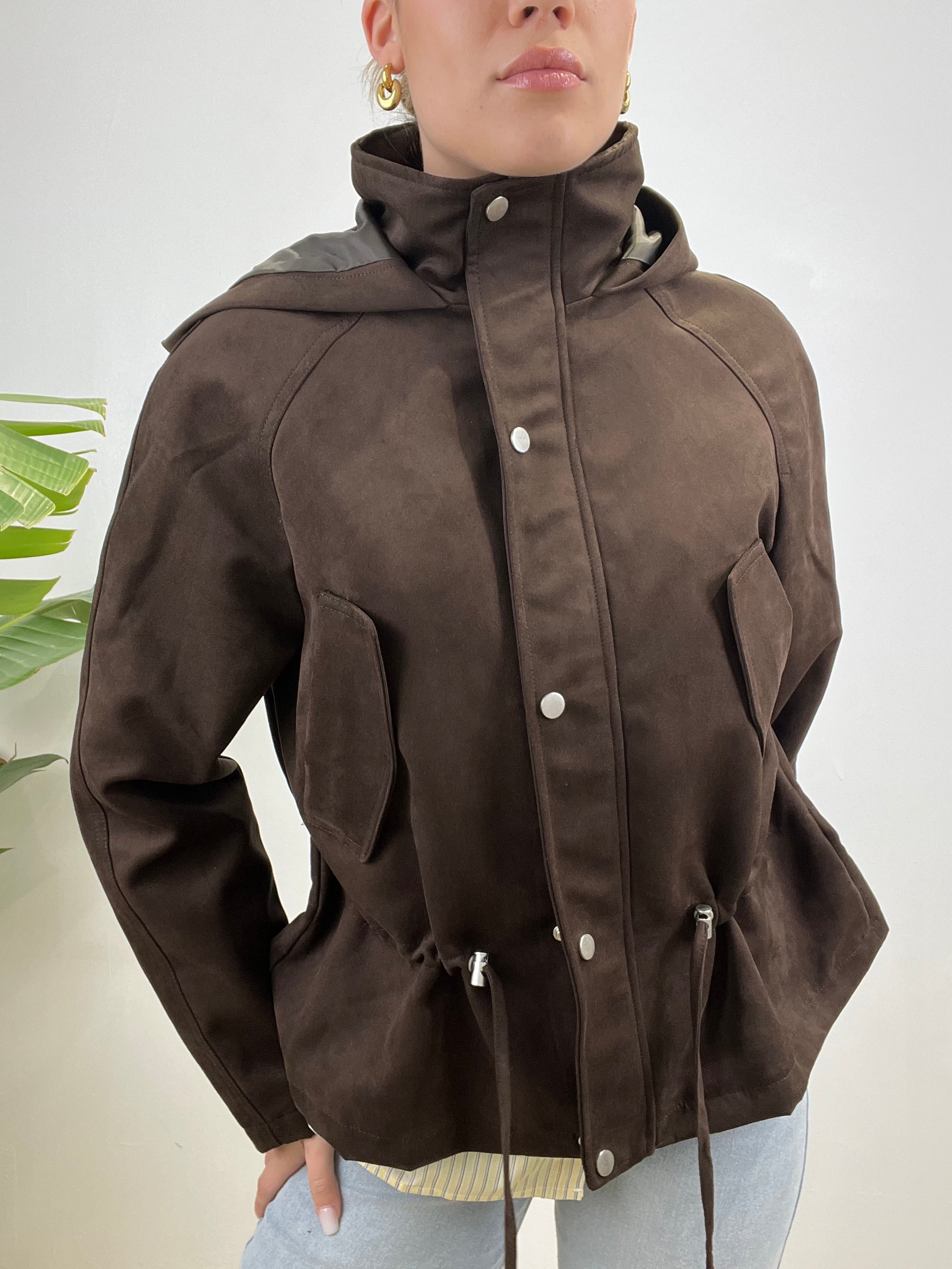 GIUBBINO ECOCAMOSCIO MELANIA MARRONE