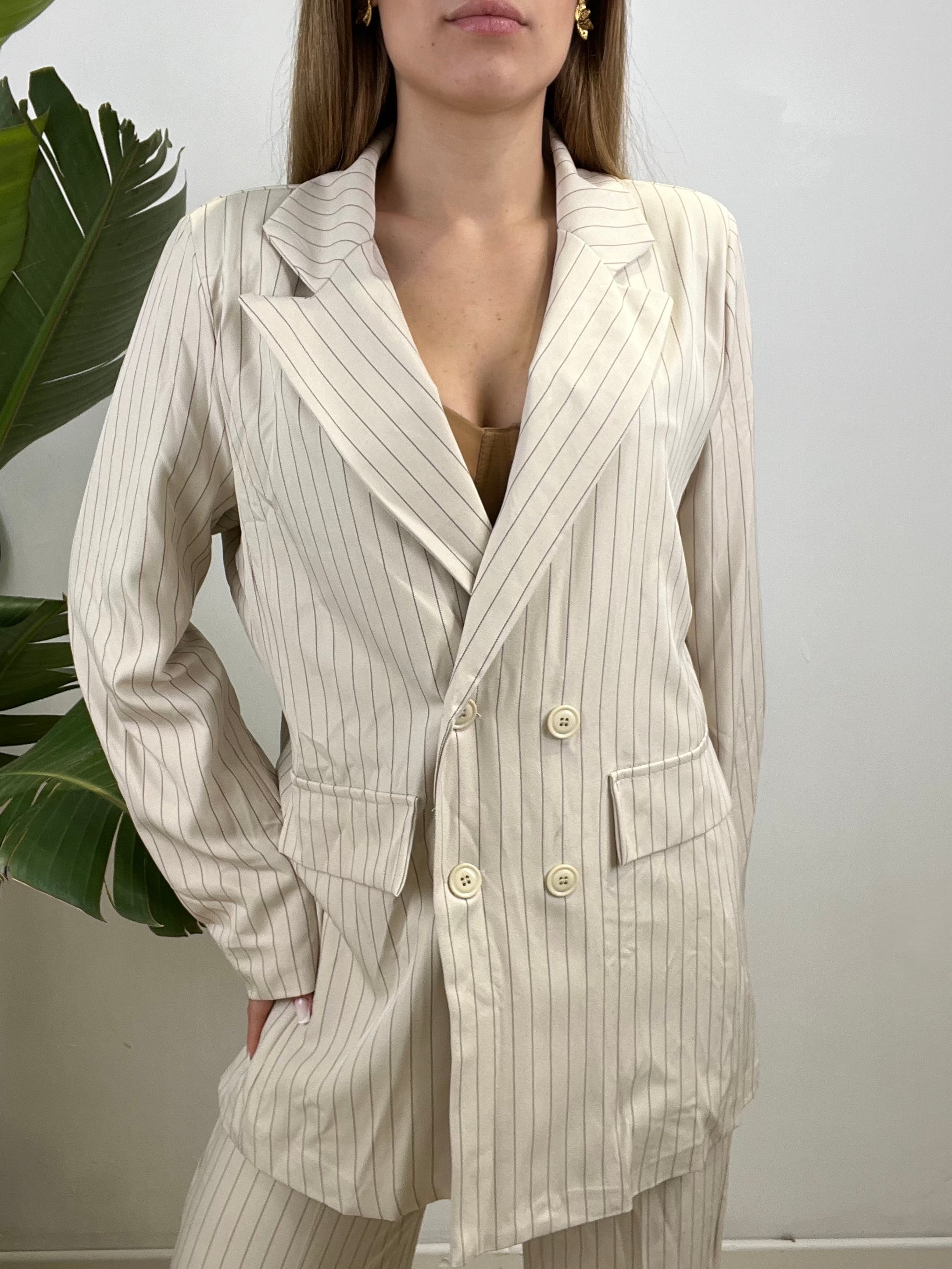 TAILLEUR GESSATO LULY BEIGE