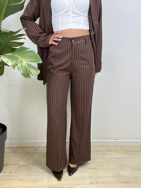 TAILLEUR GESSATO LULY MARRONE