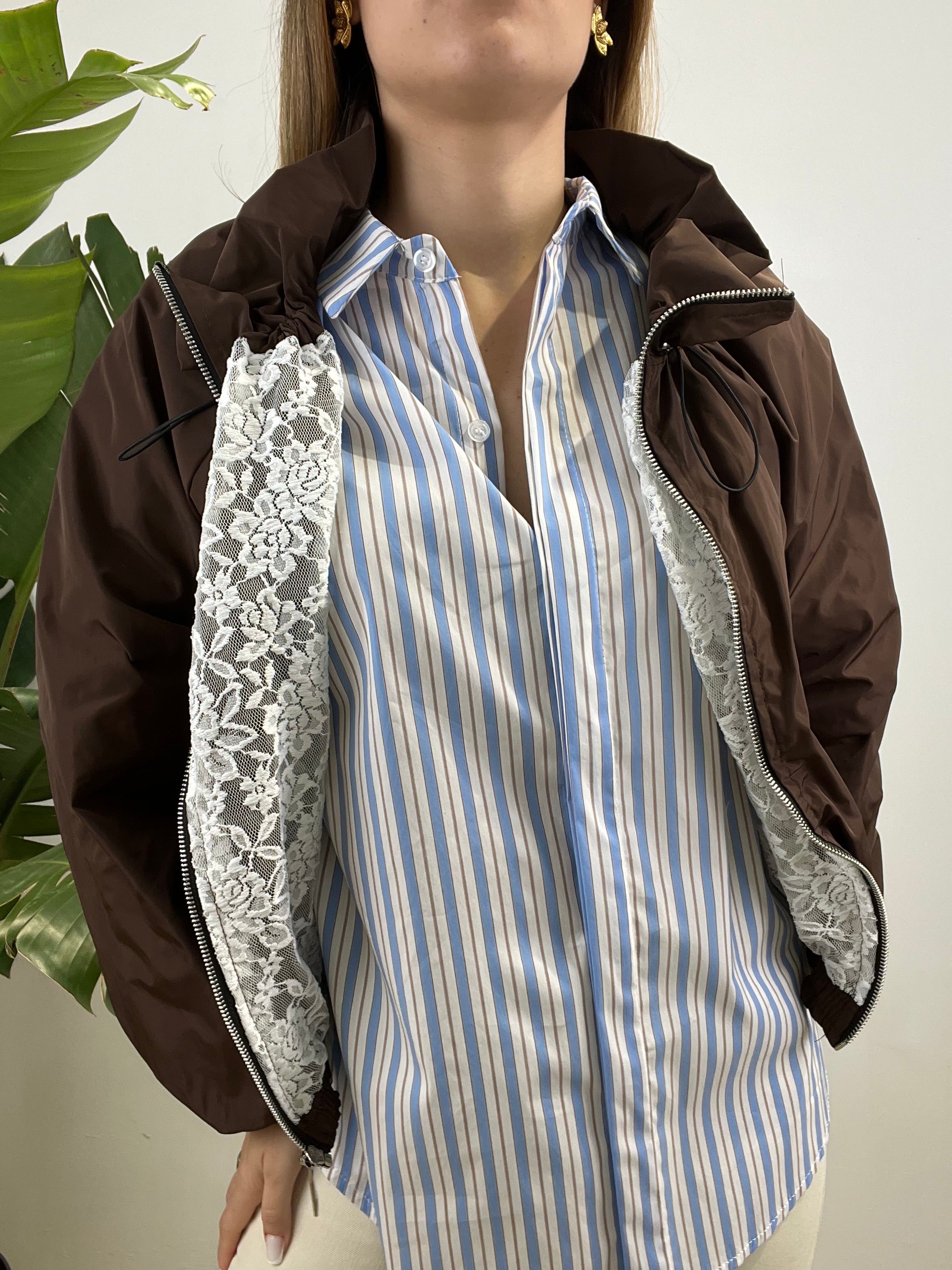 GIUBBINO ANTIVENTO KLOS MARRONE