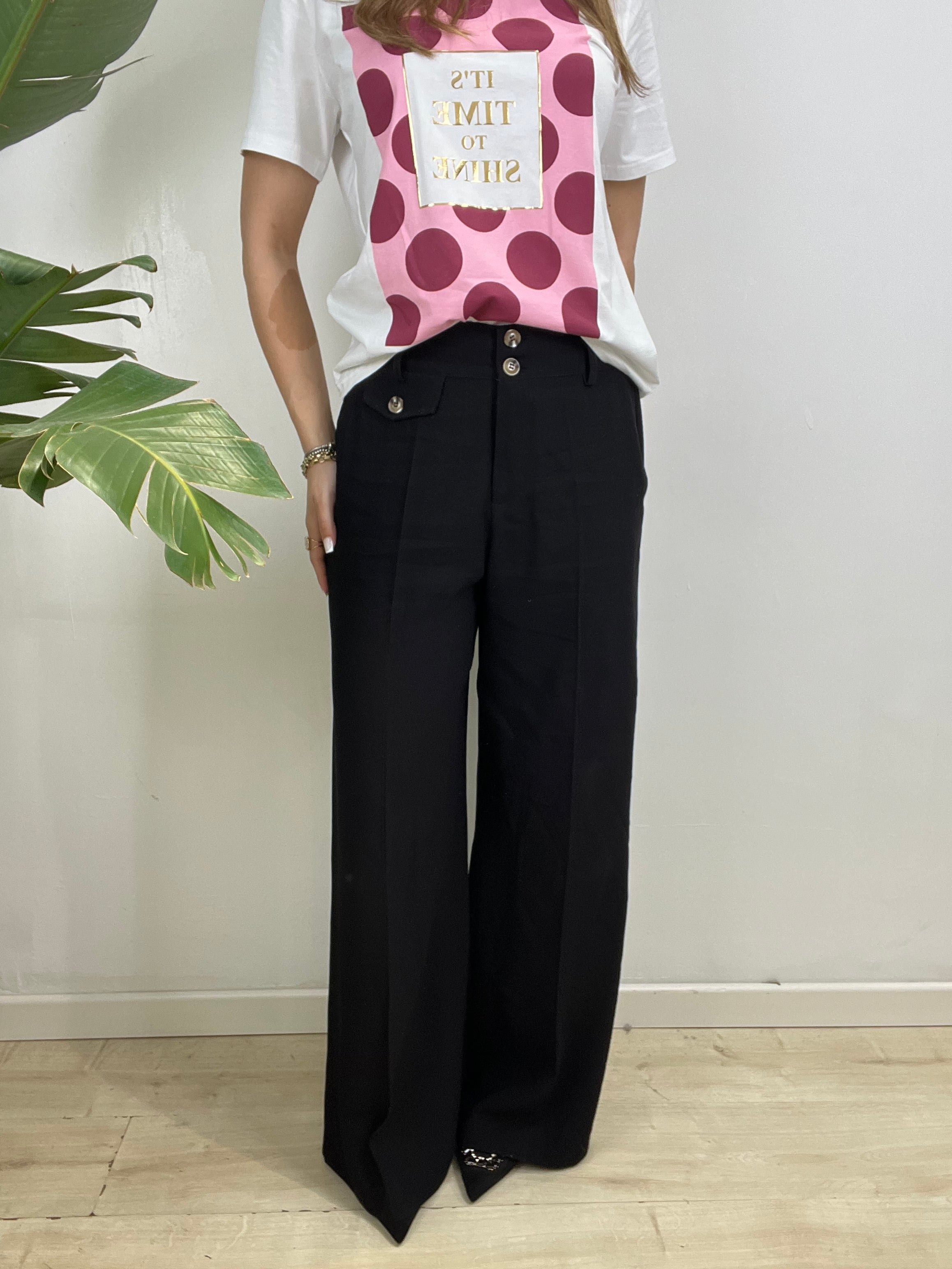 PANTALONI MELANIA NERO