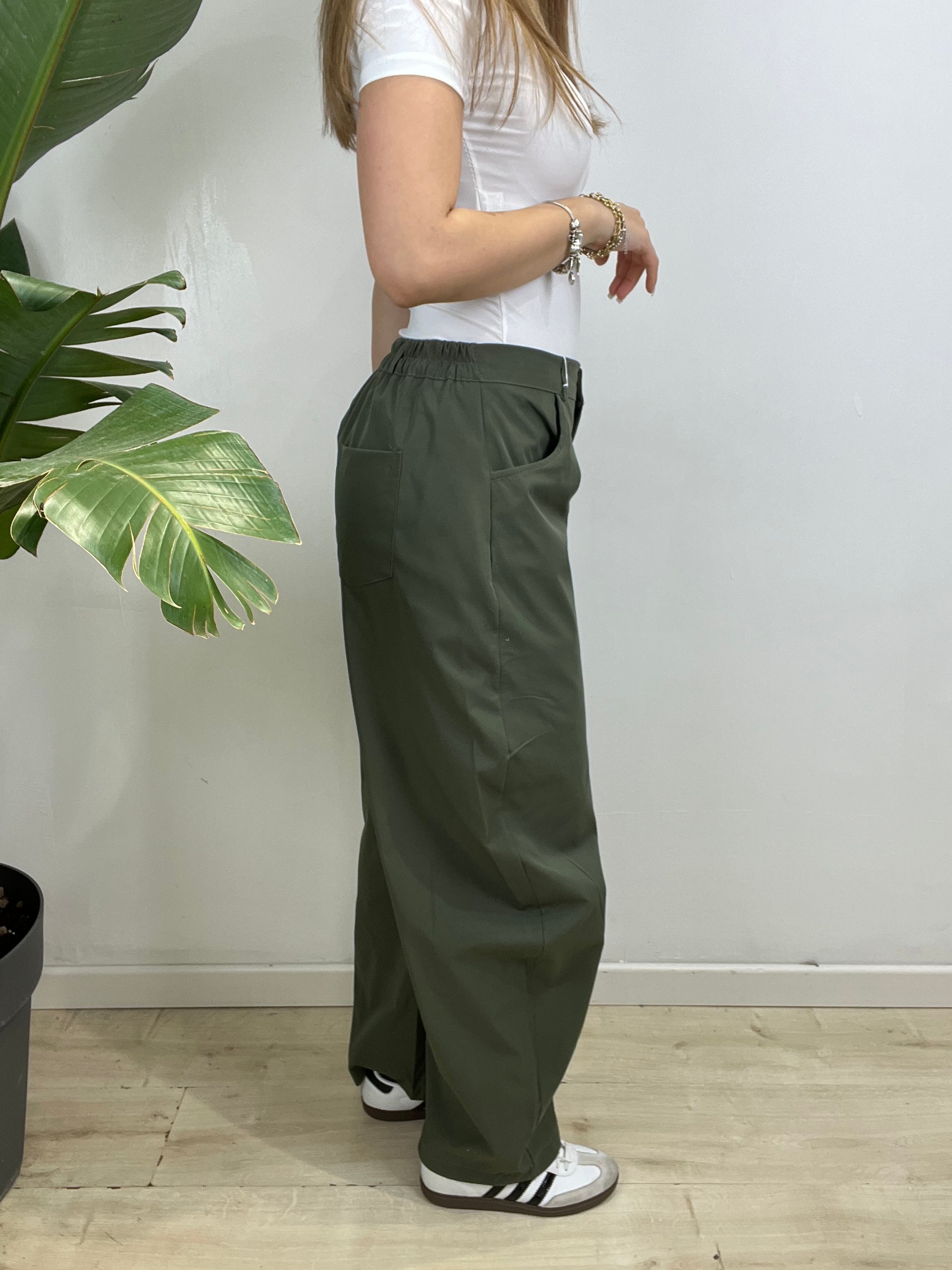 PANTALONI VALERY VERDE